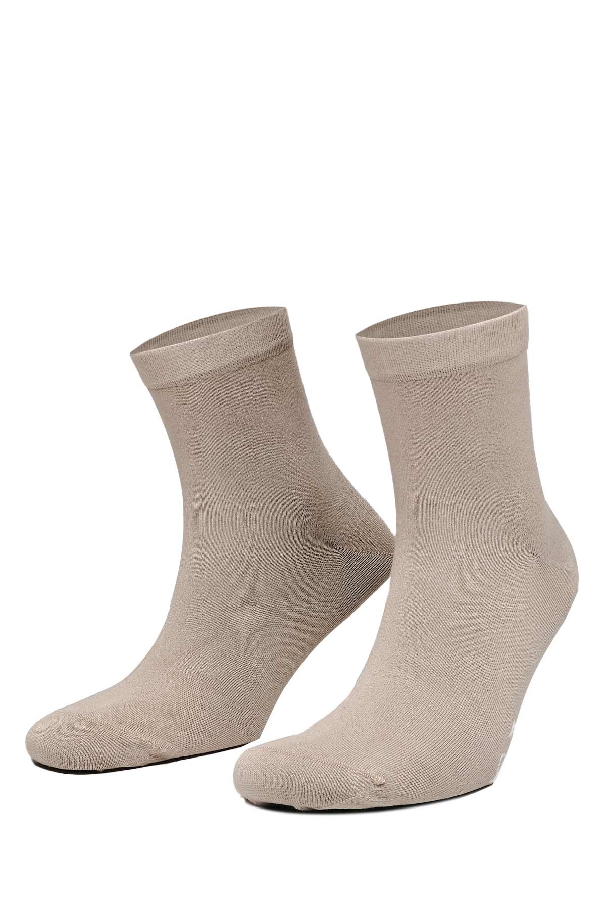 Bamboo Mid-Cut Socks for Men – Aytuğ 12-Pack in Solid Colors, Seamless Toe