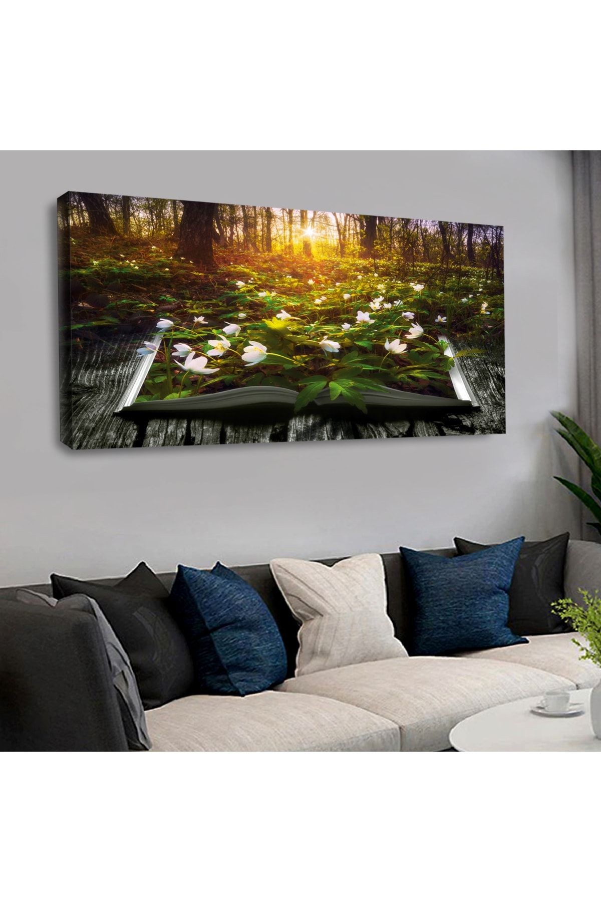 120 X 60 Cm Kanvas Orman Tablo