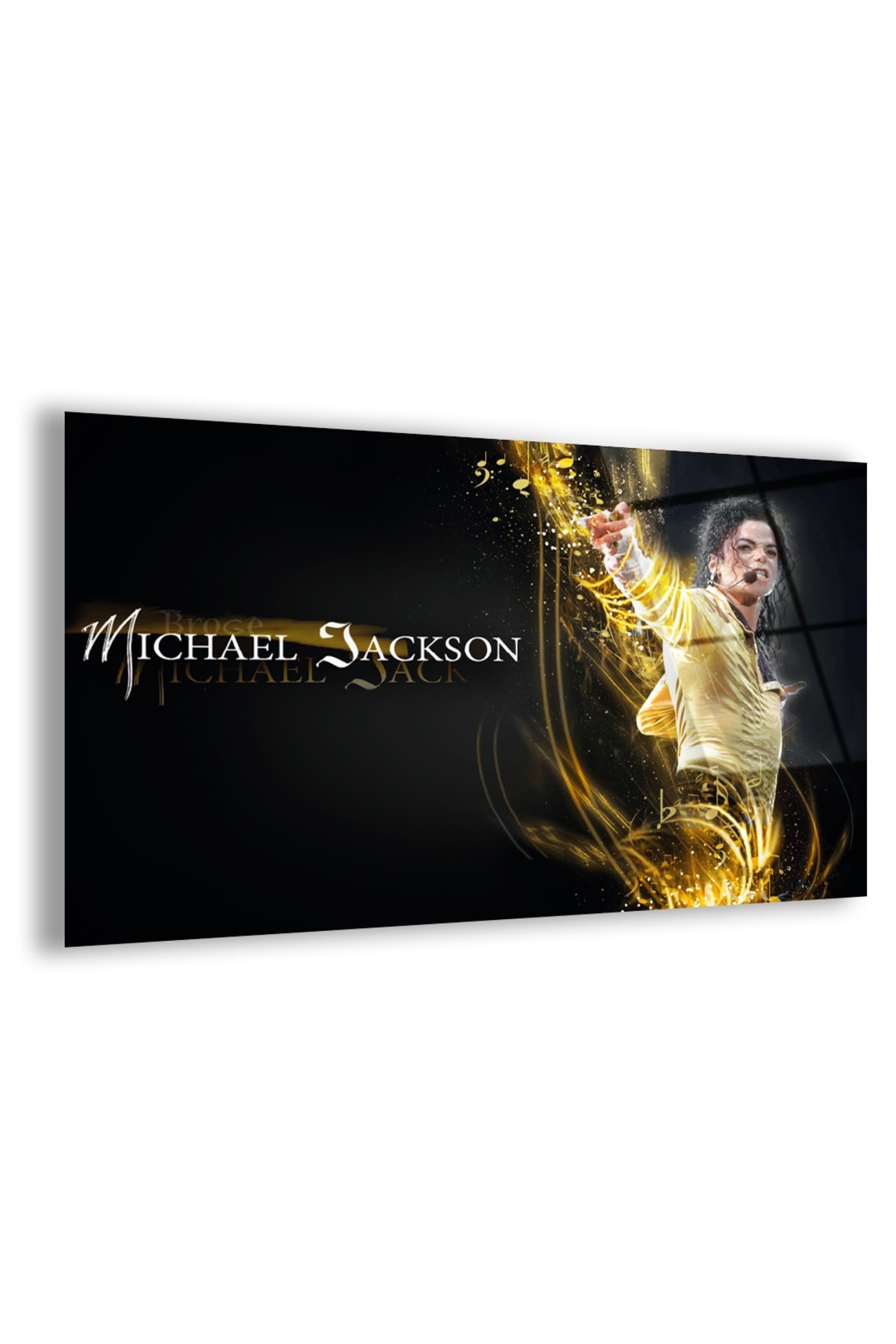 Michael UV Baskı Yatay Çerçevesiz Kırılmaz Cam Tablo