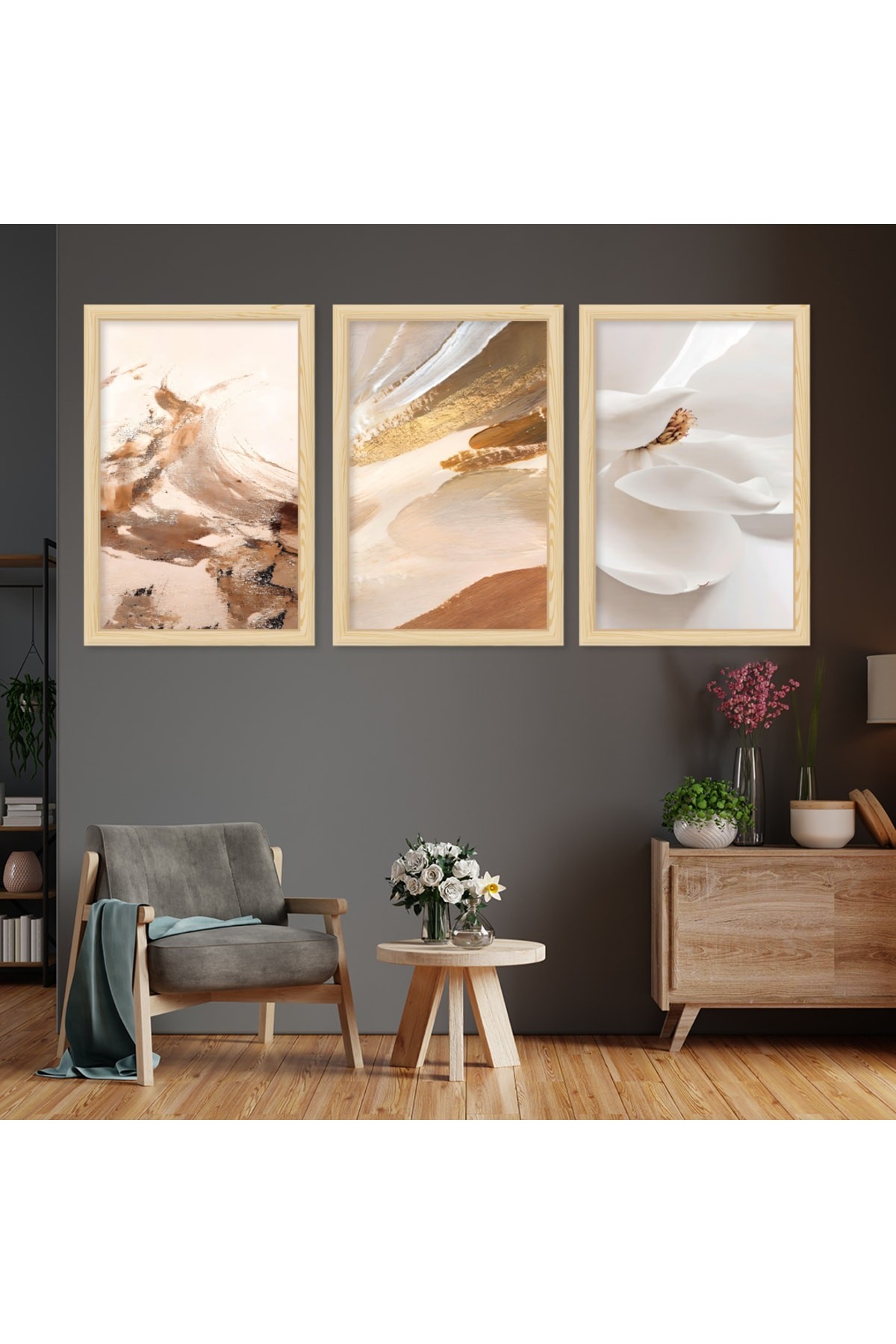 Huzur Ahşap Çerçeveli Yüksek Kaliteli UV Baskı Modern Tablo