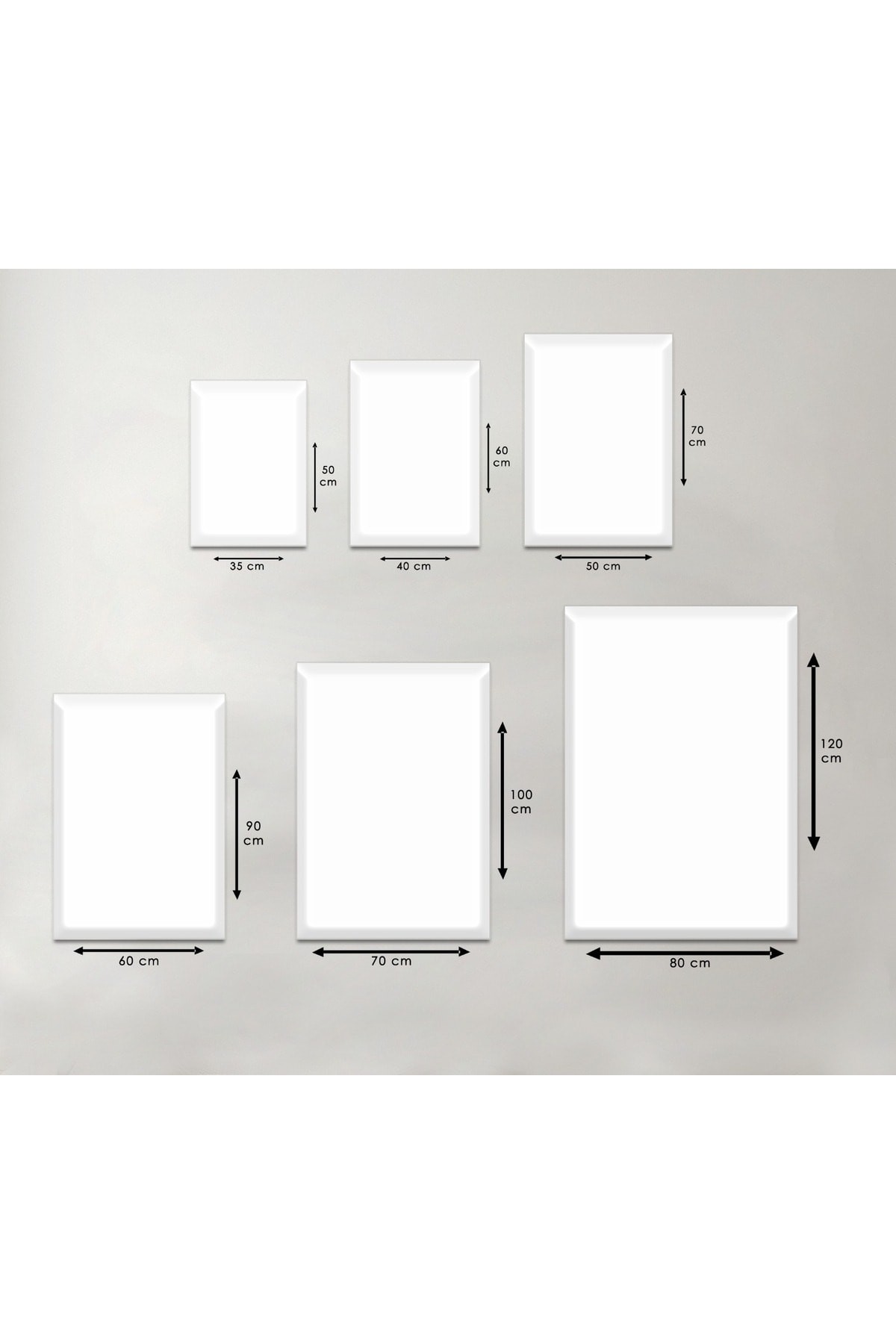 Minimal Minimalist Soyut Desen 3'Lü Ahşap Şase Dijital Baskı Kanvas Tablo
