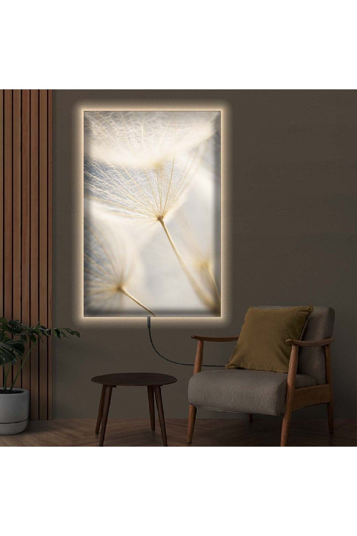 Ledli 70x100 Sonbahar Çiçekleri Kanvas Tablo