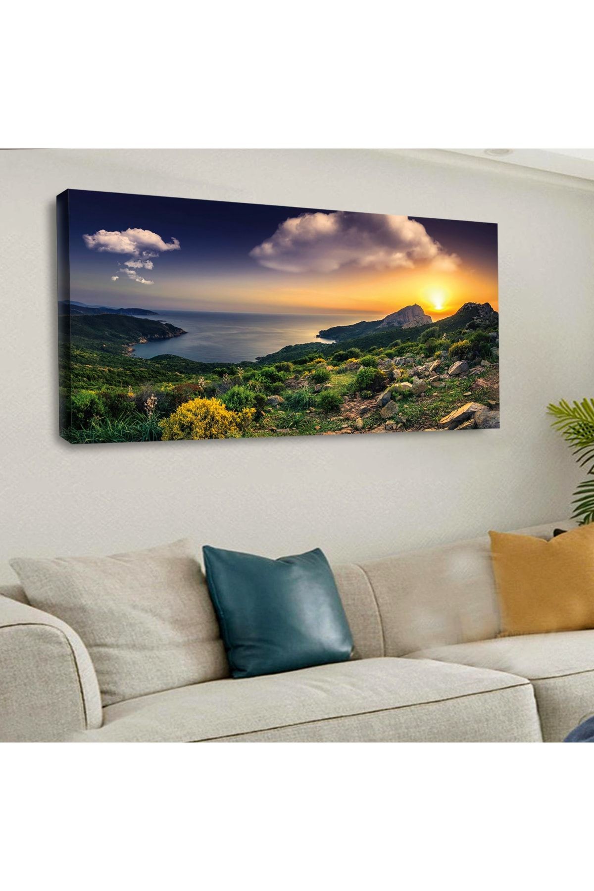 120 X 60 Cm Kanvas Manzara Tablo