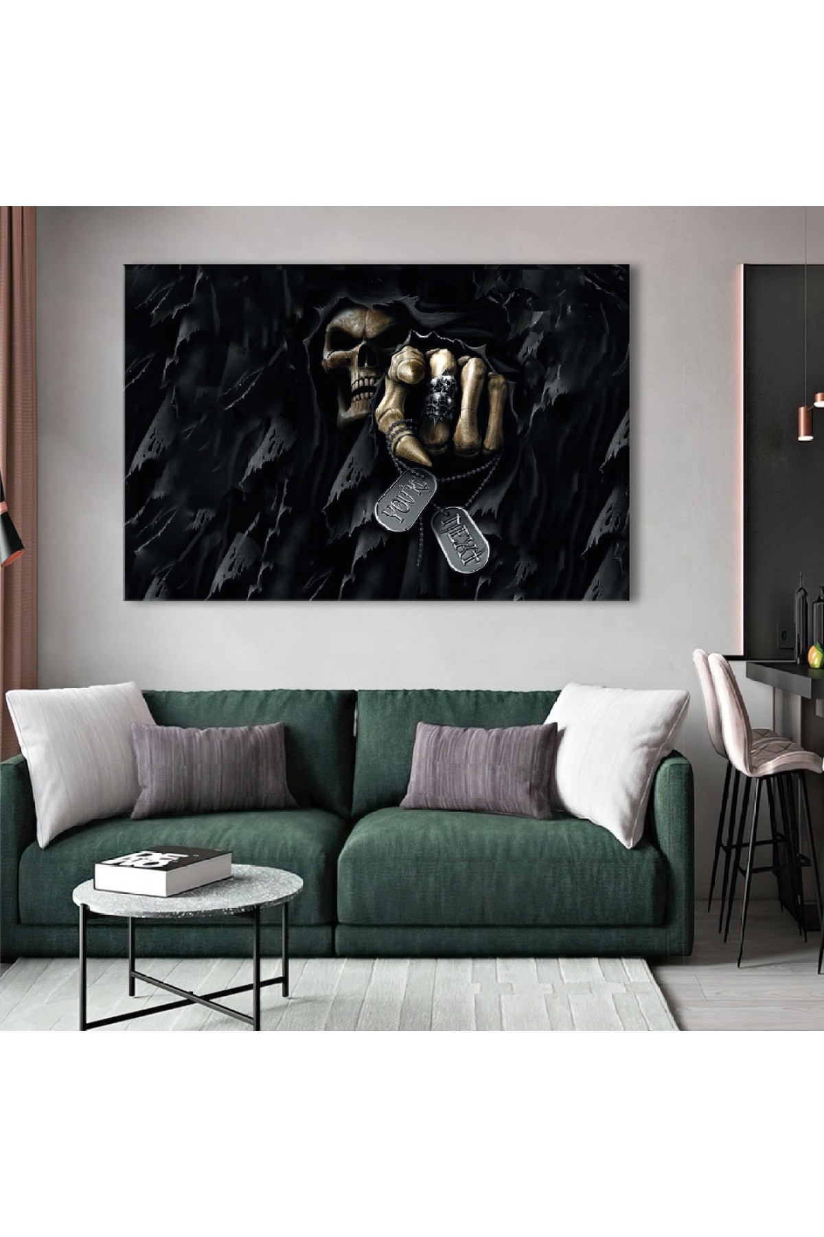 Kurukafa Ahşap Şase Dijital Baskı Kanvas Tablo 120X80Cm