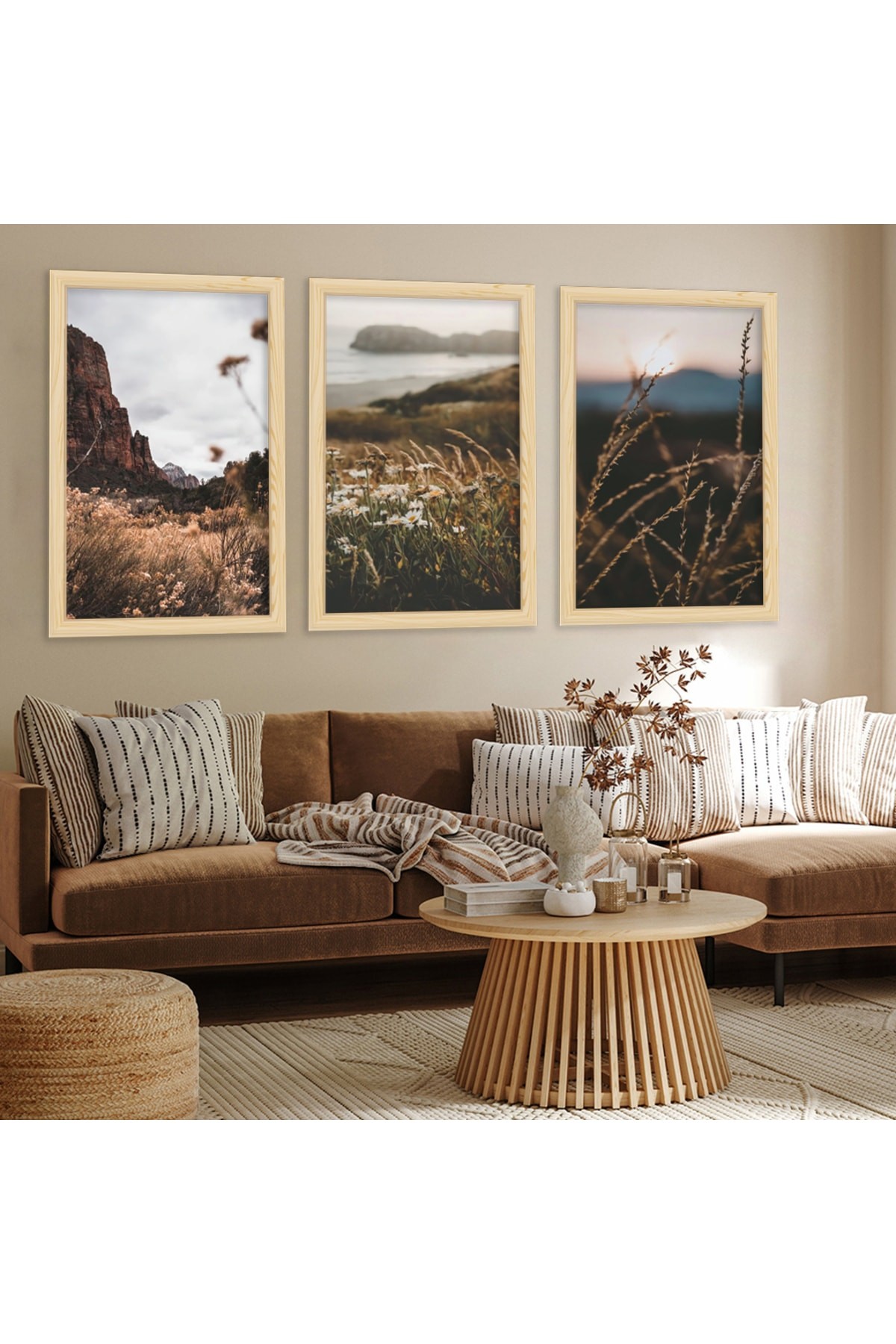 Modern Tablo Ahşap Çerçeveli Yüksek Kaliteli UV Baskı Doğa Tablo