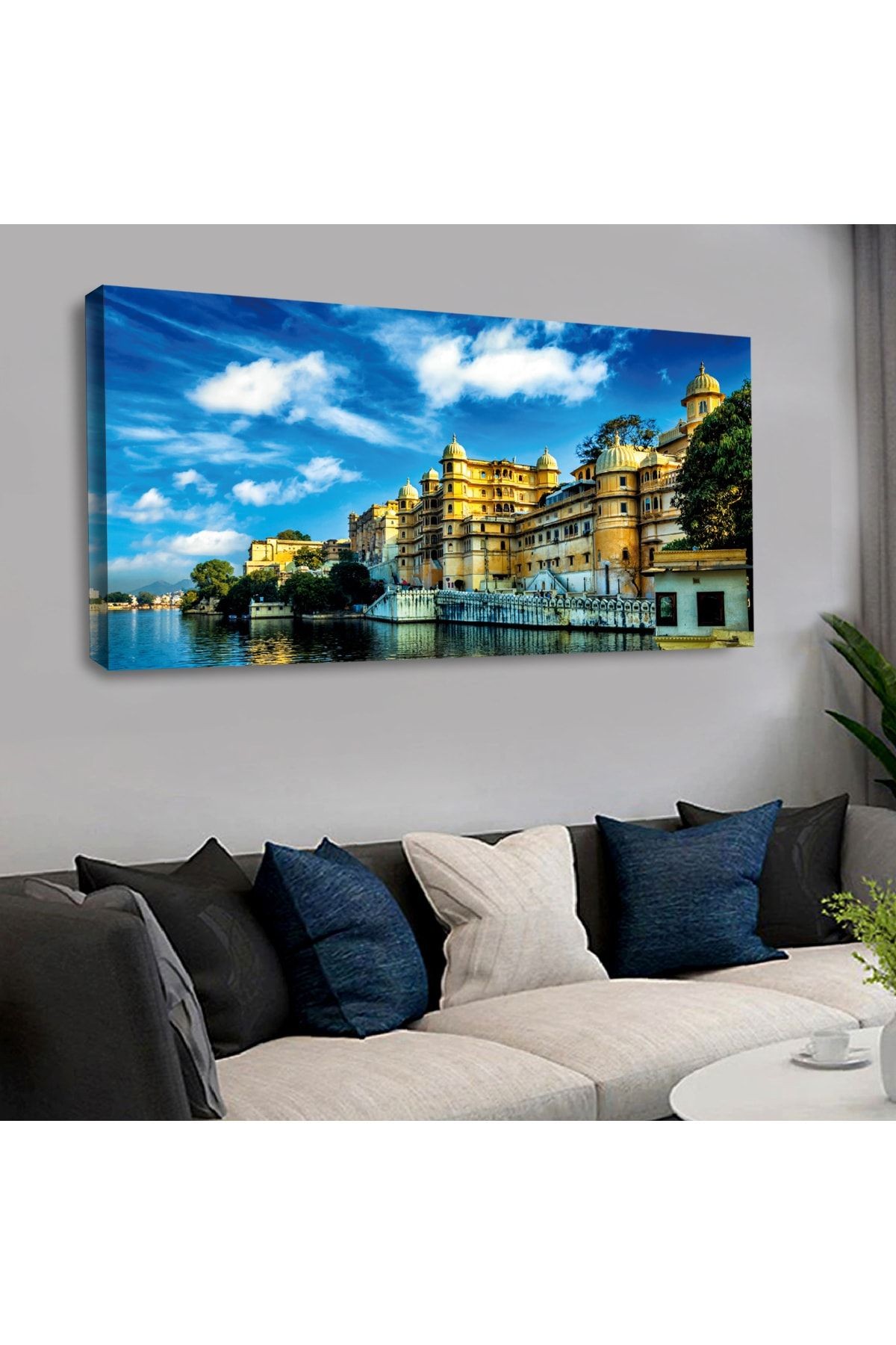 120 X 60 Cm Kanvas Şehir Manzara Tablo
