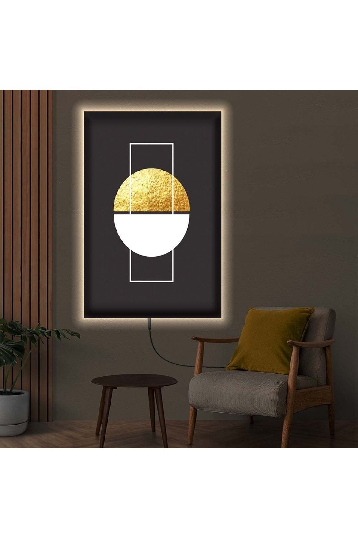 Ledli 90x60 Modern Çizim Kanvas Tablo