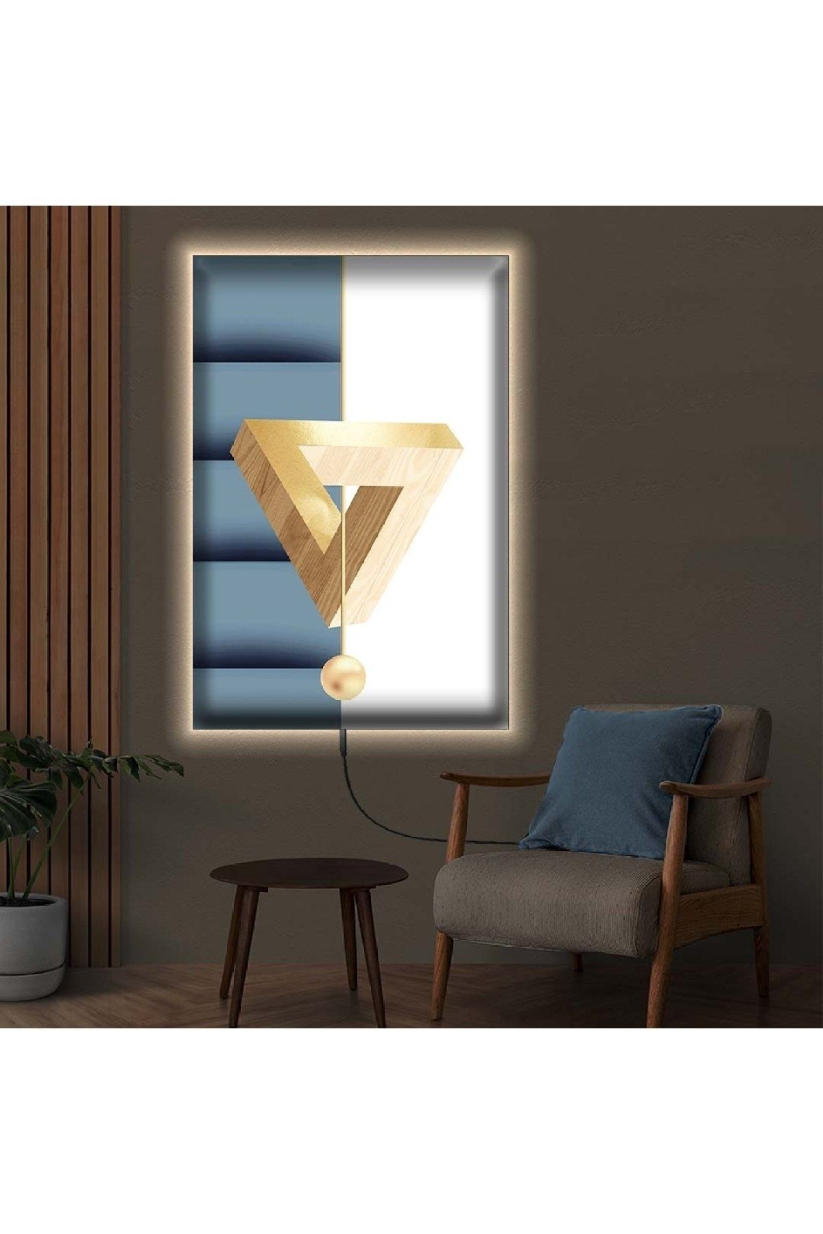 Ledli 90x60 Modern Çizim Kanvas Tablo