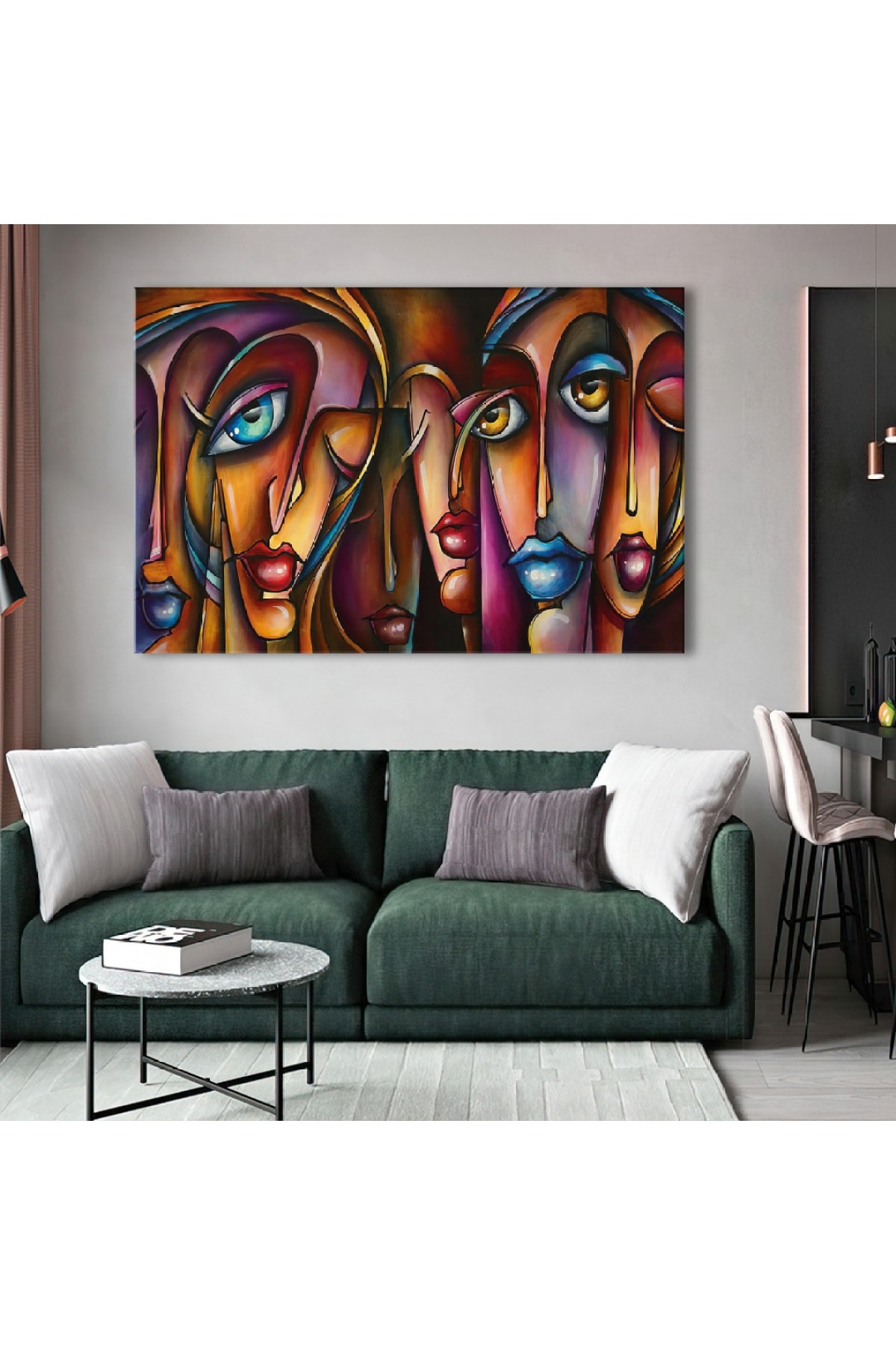 Resim Sanatı Ahşap Şase Dijital Baskı Kanvas Tablo 120X80Cm