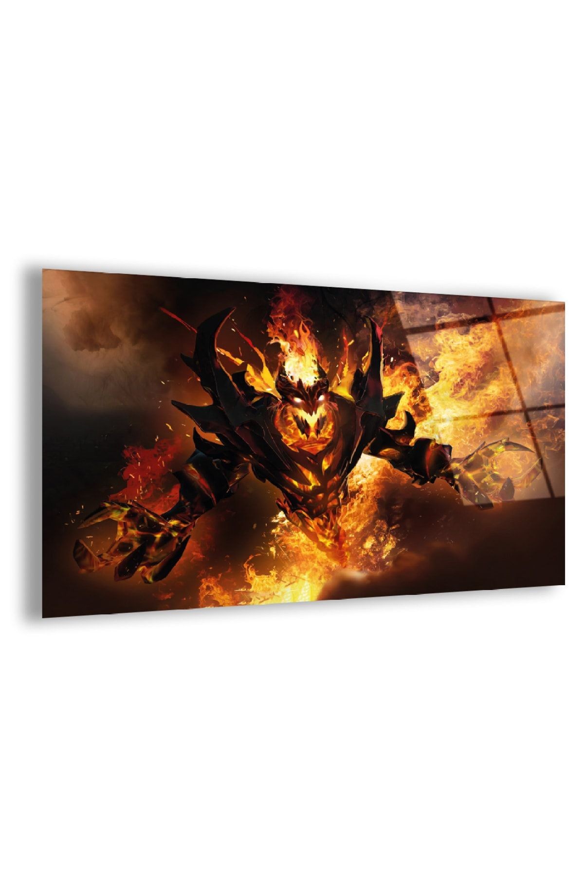 Çerçevesiz Yatay Shadow Fiend Sanal Dünya Kırılmaz Cam Tablo