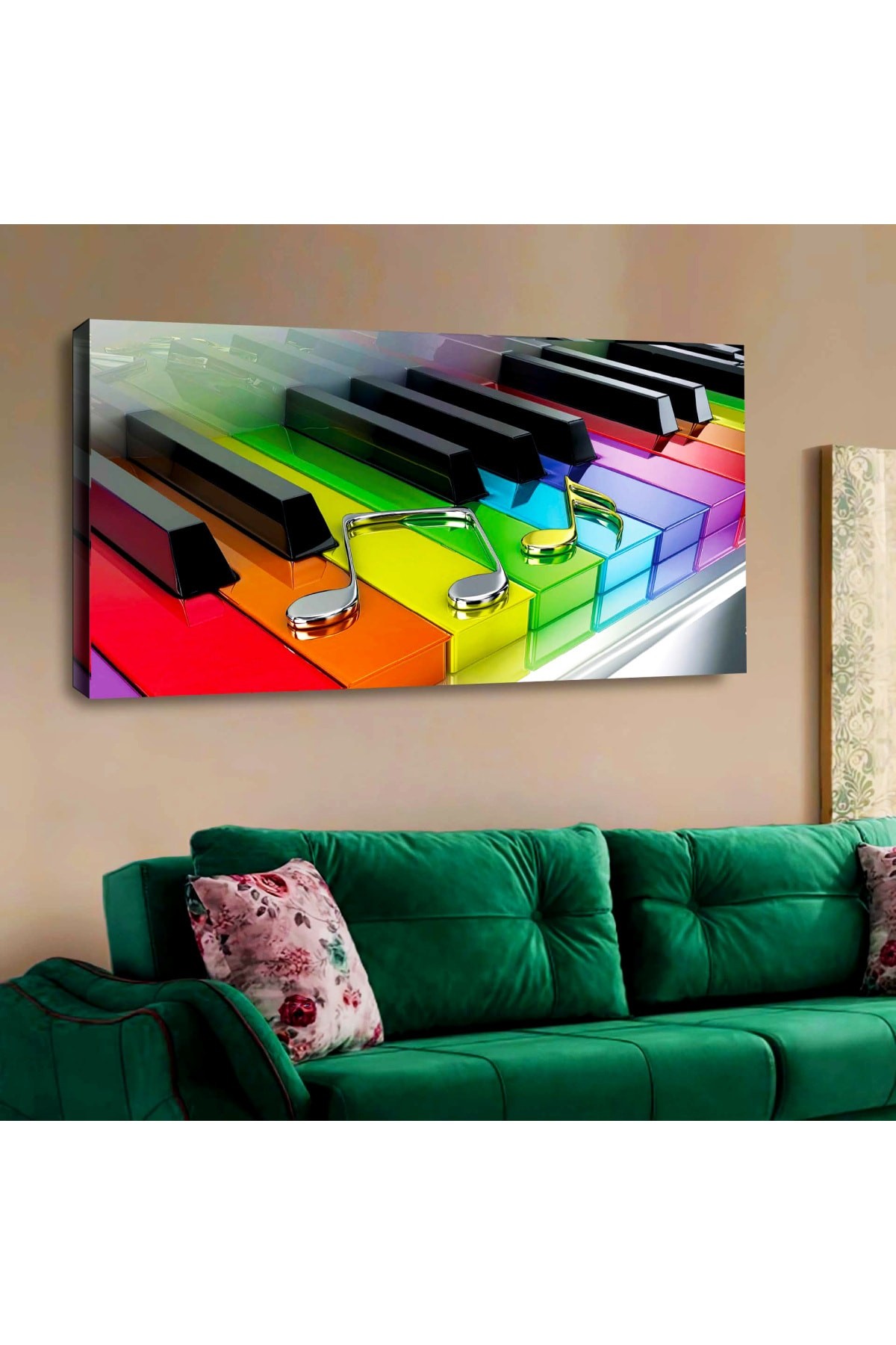 Minimal Tasarım Ahşap Şase Dijital Baskı Kanvas Üst Kalite Baskı Tablo 120X60Cm
