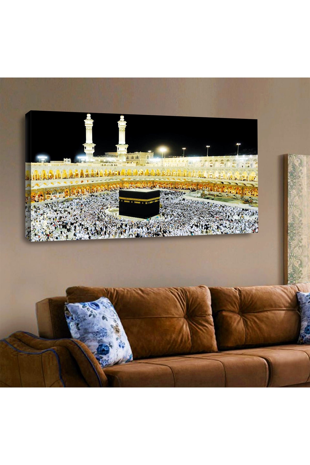 Modern Renkli Ahşap Şase Dijital Baskı Kanvas Tablo 120X60Cm