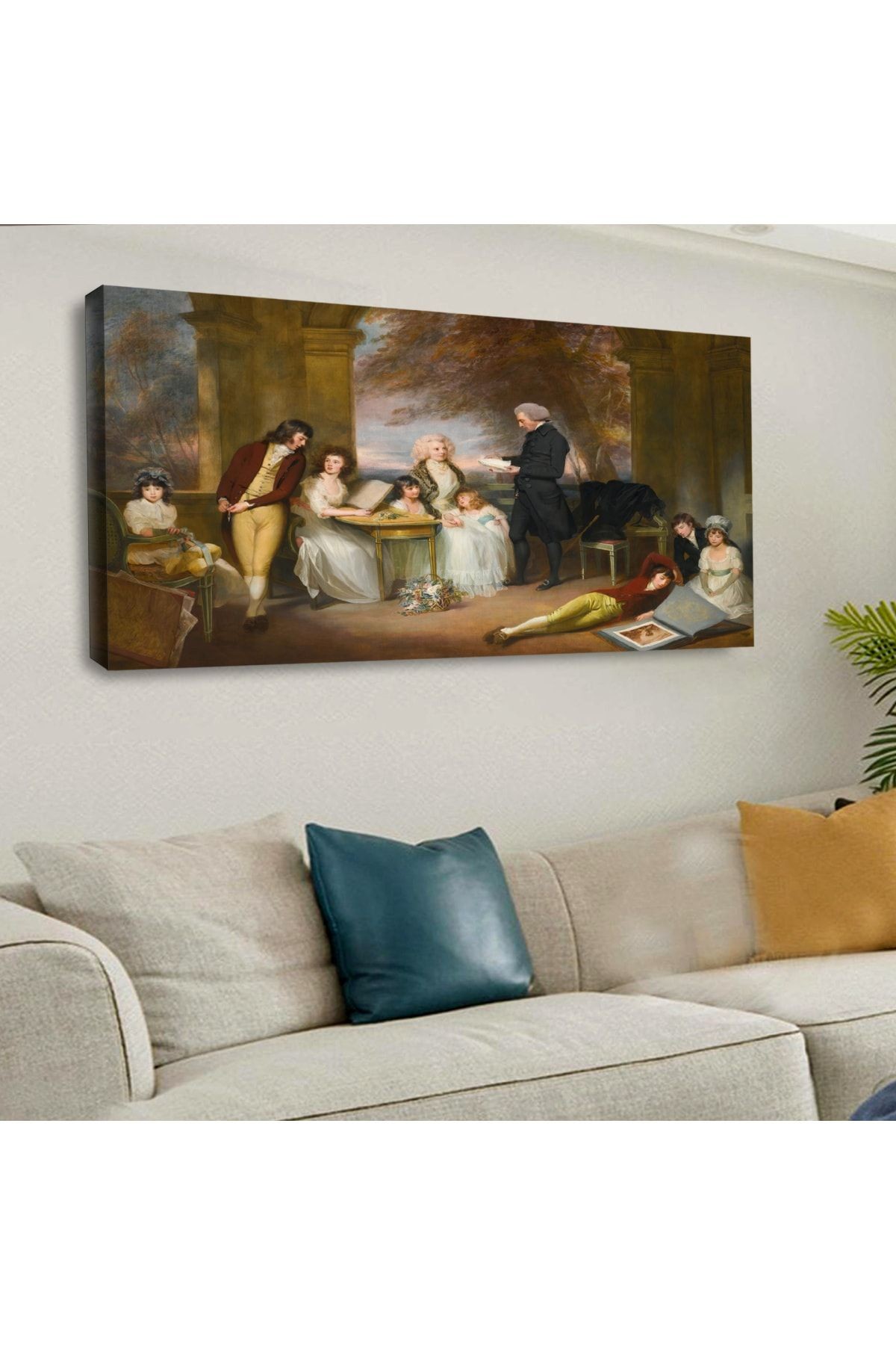 120 X 60 Cm Kanvas Orta Çağ Tablo