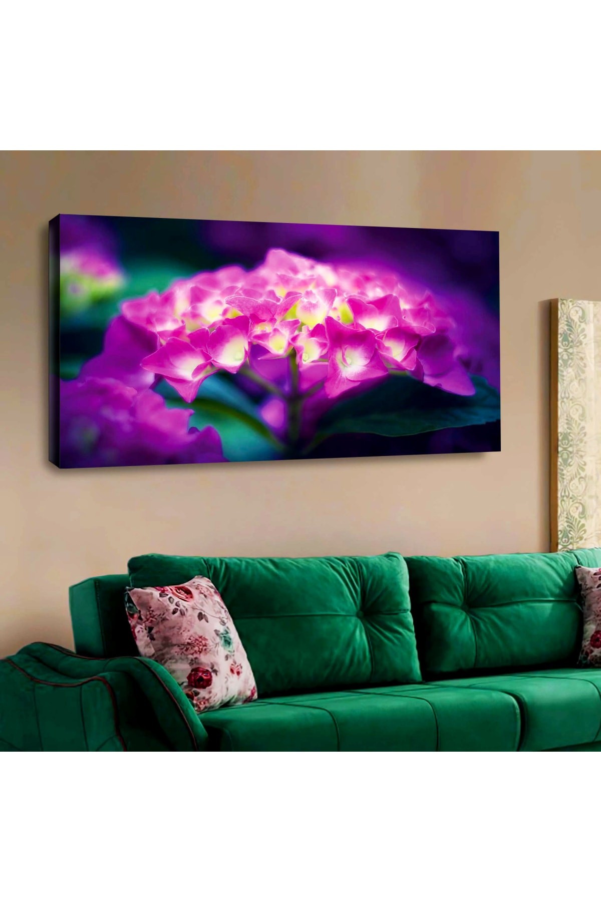Ahşap Şase Dijital Baskı Kanvas Üst Kalite Baskı Tablo 120X60Cm