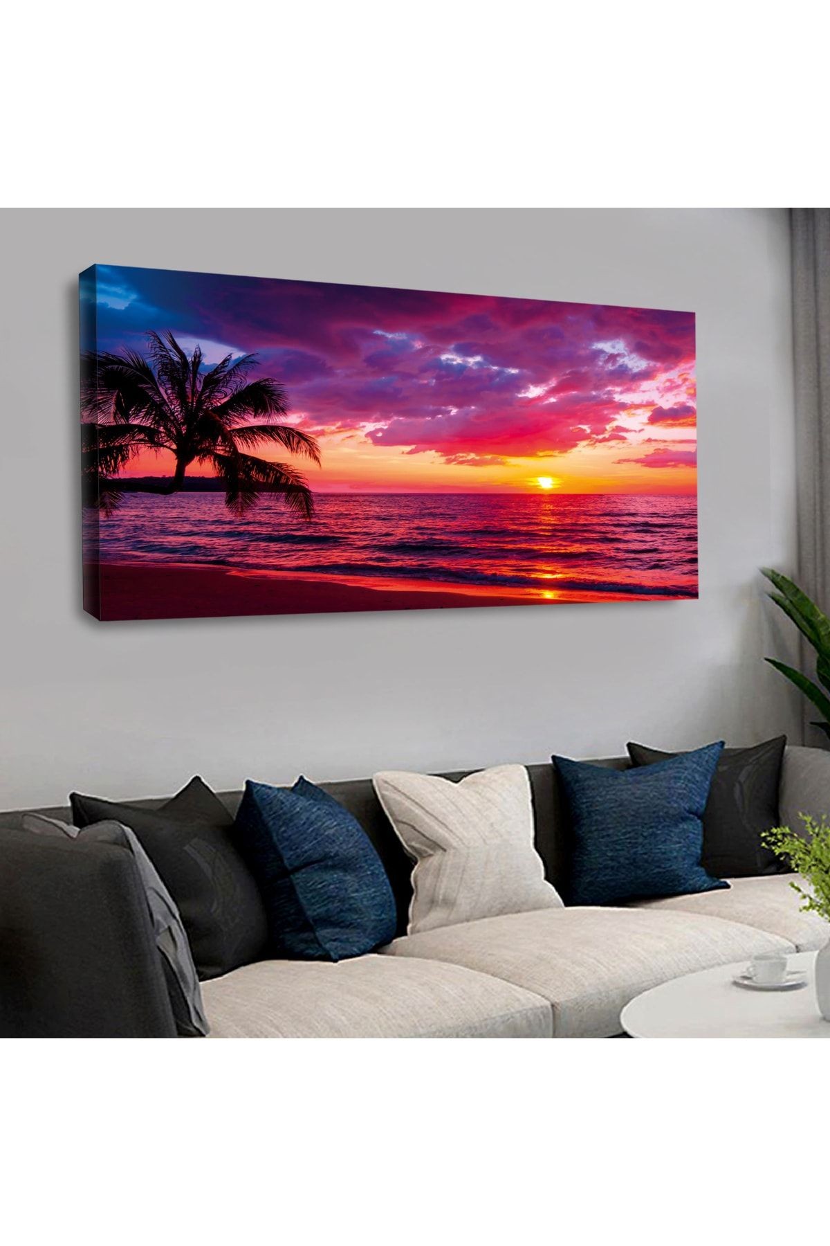 120 X 60 Kanvas Gün Batımı Tablo