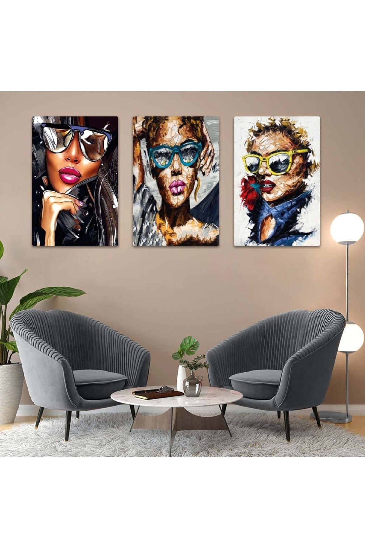 Dijital Çizim 3'Lü Ekstra Dayanıklı Solmaz MDF Tablo Set