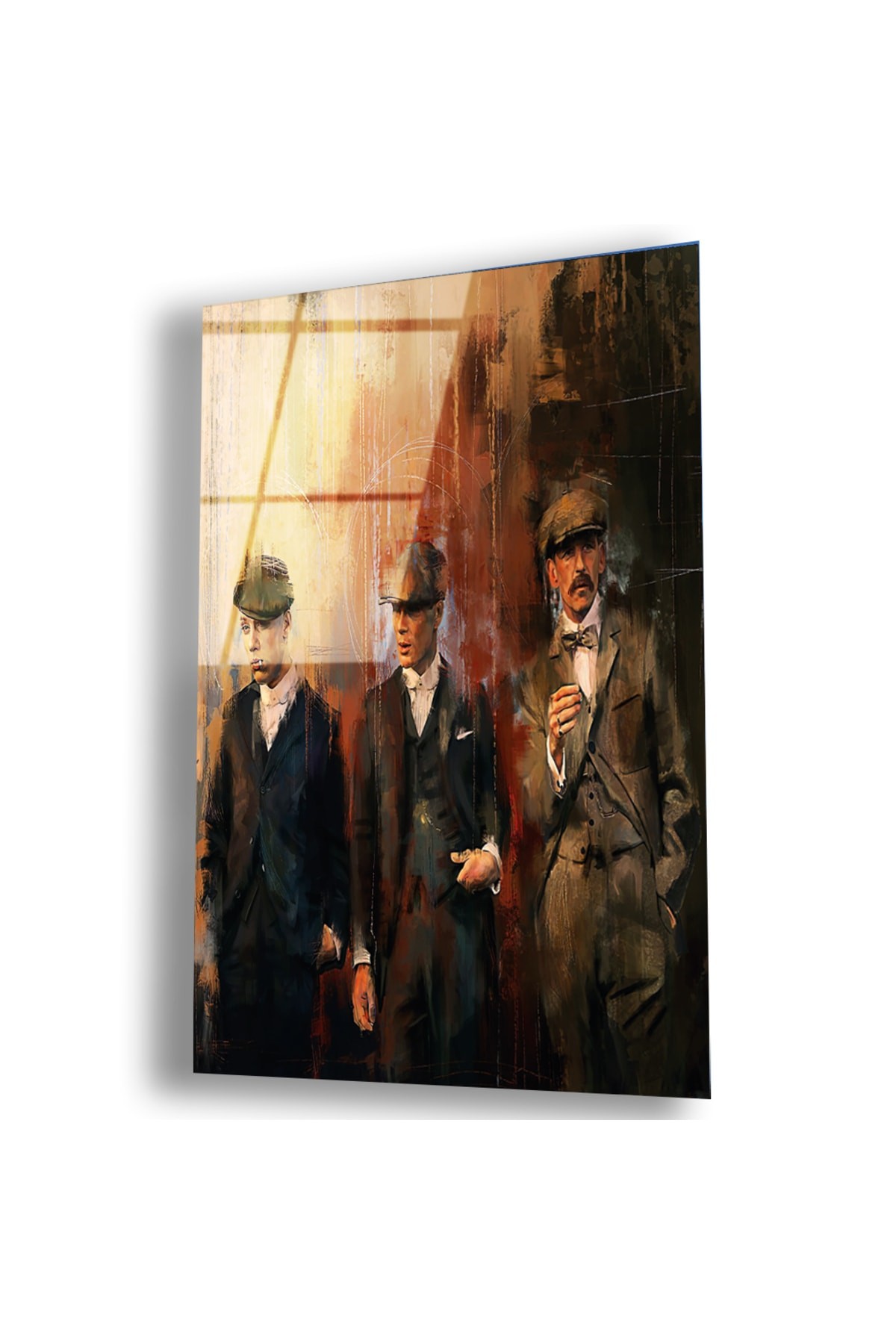 Ofis Tablosu Peaky Blınders UV Baskı Kırılmaz Cam Tablo