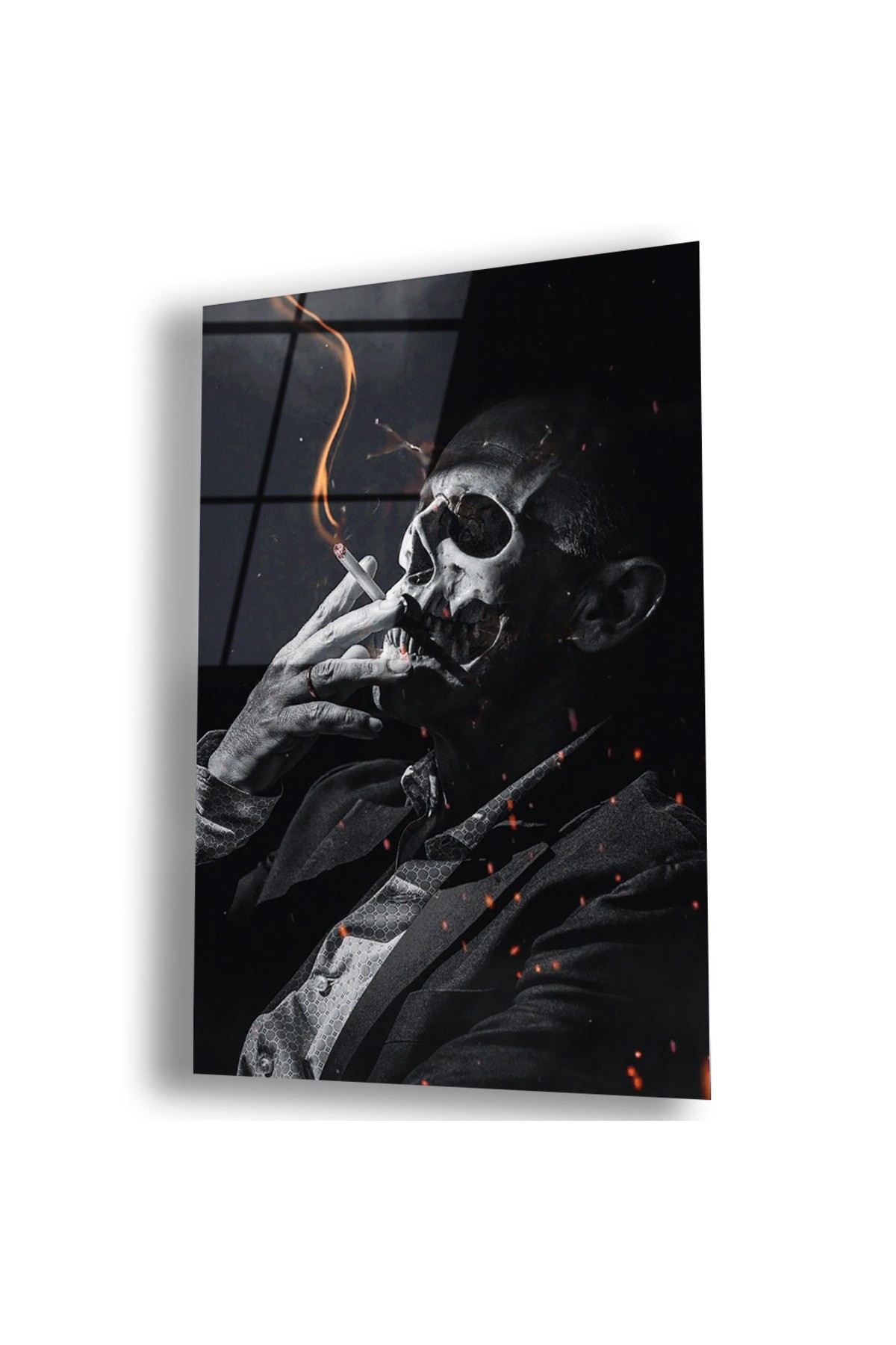 Sanat Tablosu Smoke UV Baskı Kırılmaz Cam Tablo