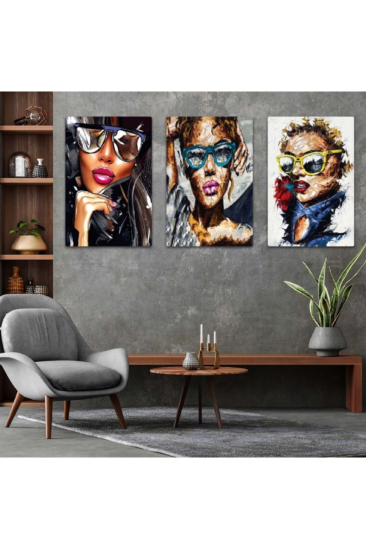 Dijital Çizim 3'Lü Ekstra Dayanıklı Solmaz MDF Tablo Set