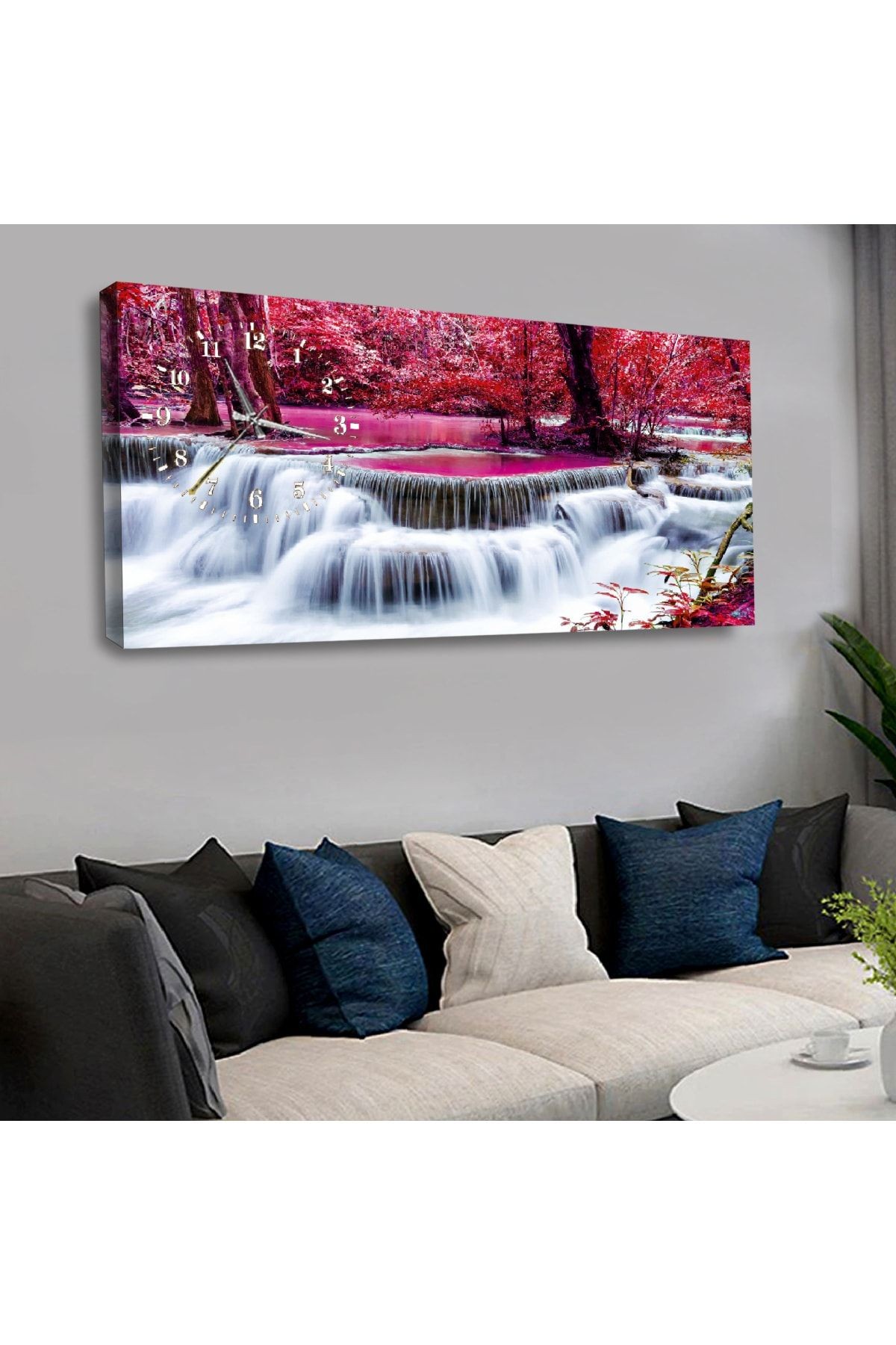 Zevahir 120x60 Cm Saatli Kanvas Tablo Kvs154