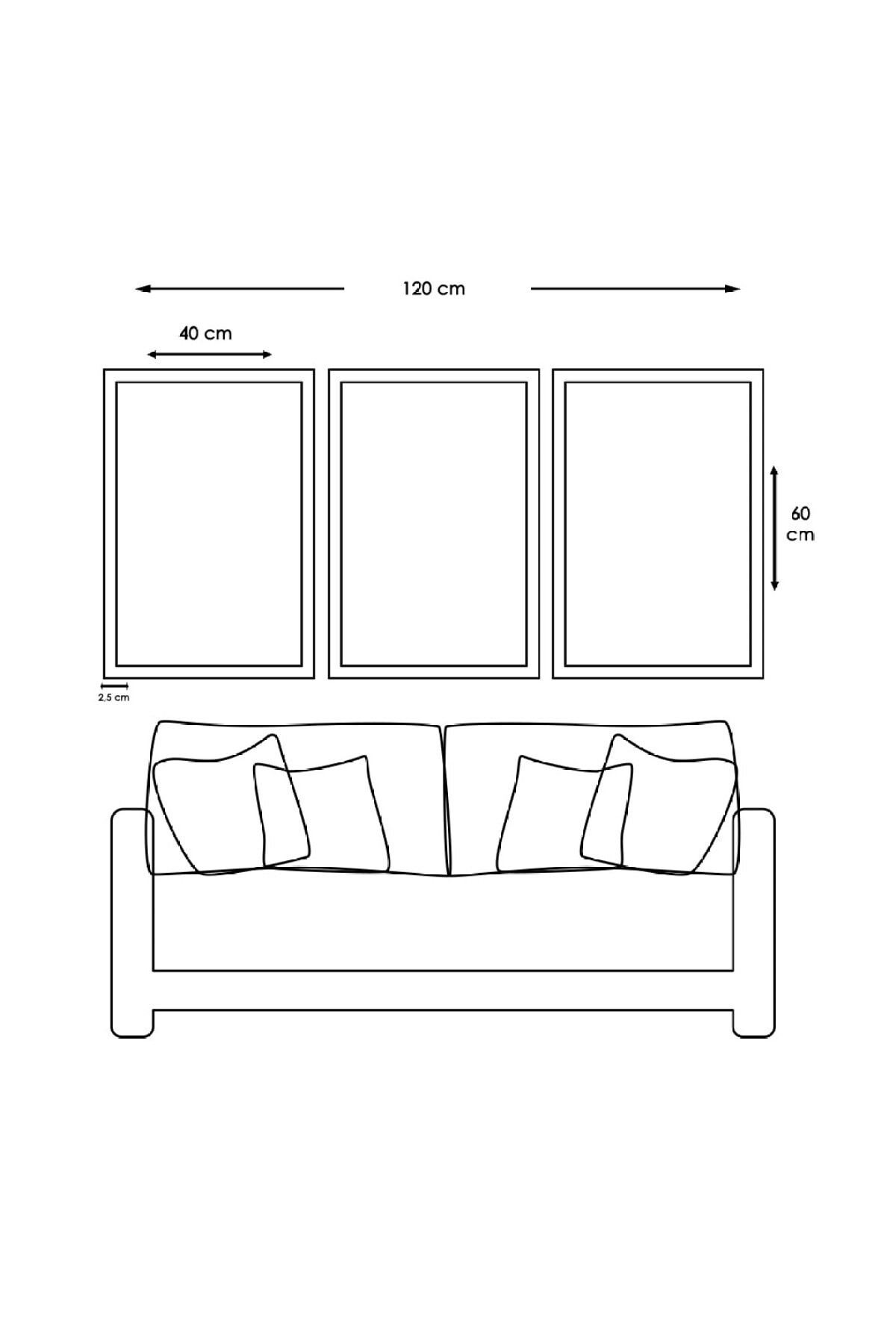 Modern Tablo Ahşap Çerçeveli Altın Çiçek Tablo