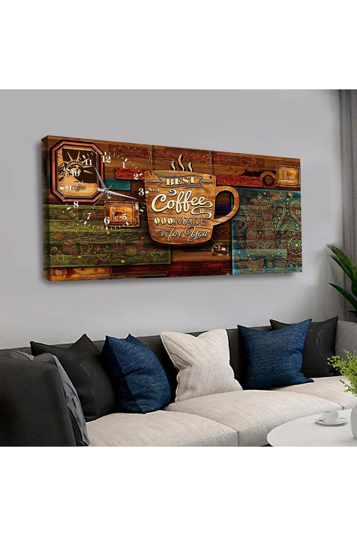 Kanvas Best Coffee Saatli Tablo