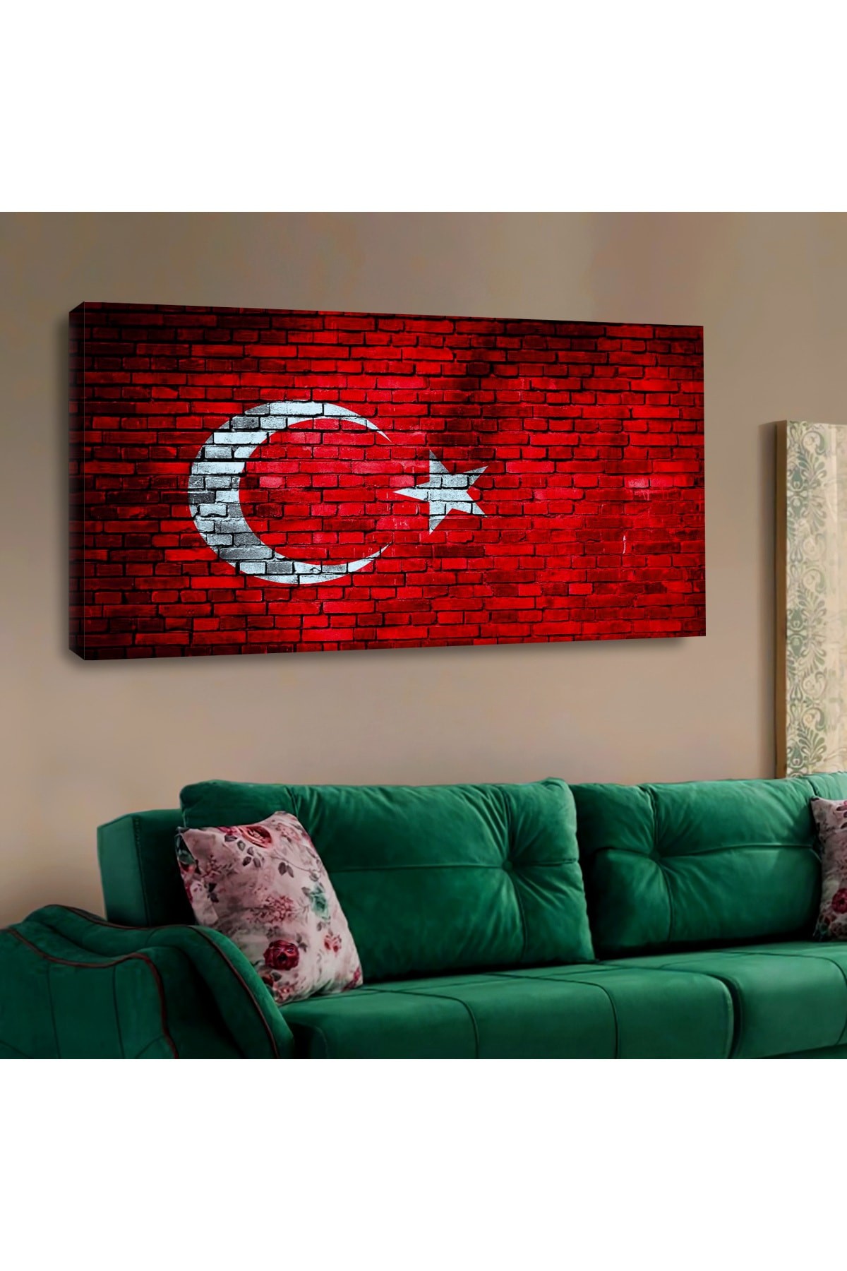 Minimal Duvar Tablosu Ahşap Şase Dijital Baskı Kanvas Solmaz Tablo 120X60Cm
