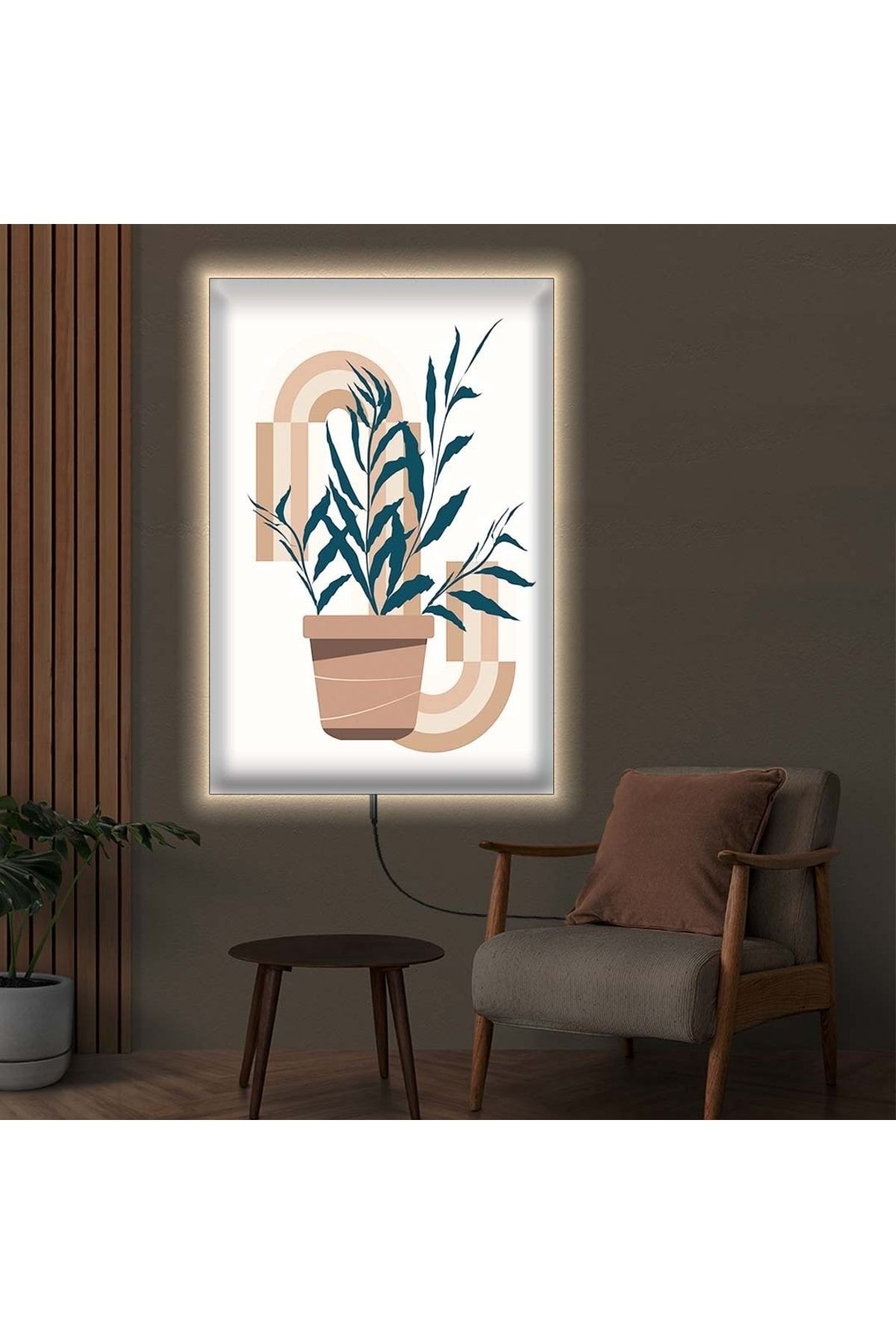 Ledli 90x60 Modern Çizim Kanvas Tablo