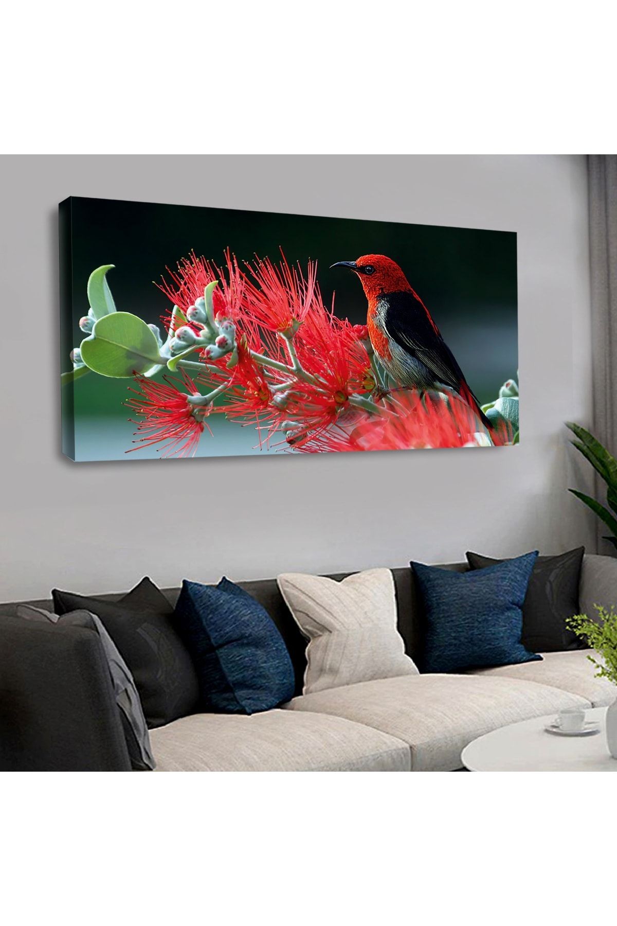 120 X 60 Cm Kanvas Kuş Tablo