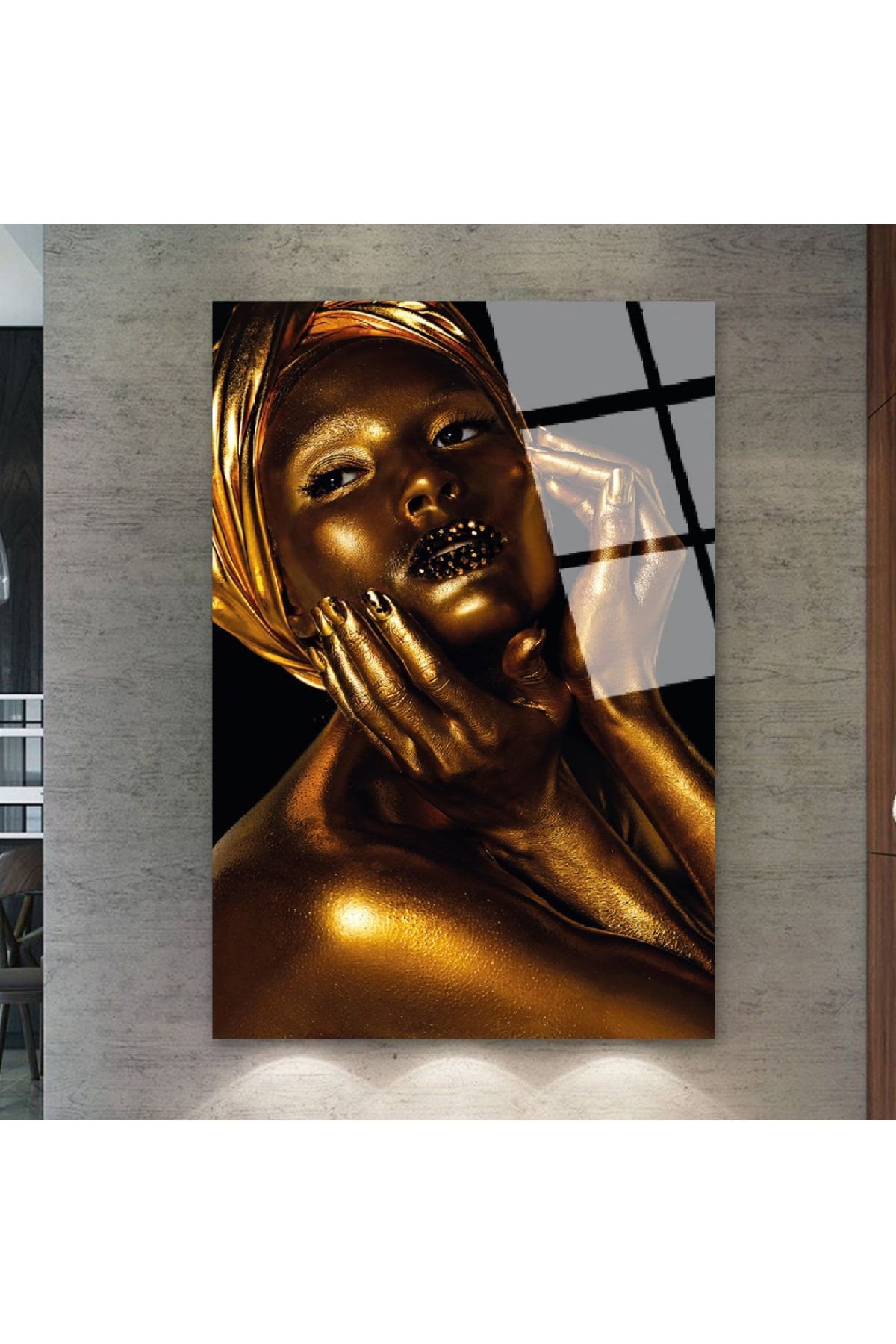 Kırılmaz Cam Gold Kız Tablo