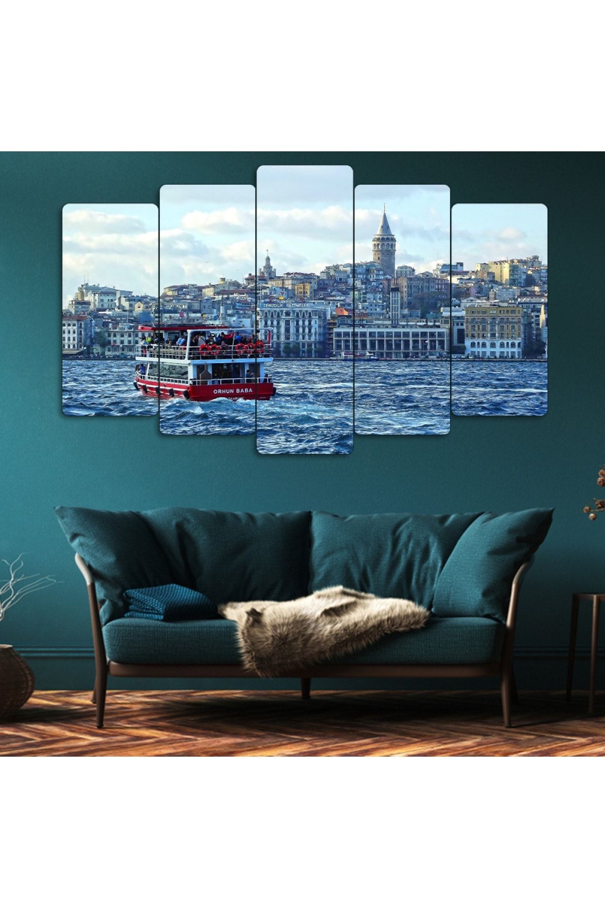 Beşli Mdf Istanbul Manzara Tablo Seti