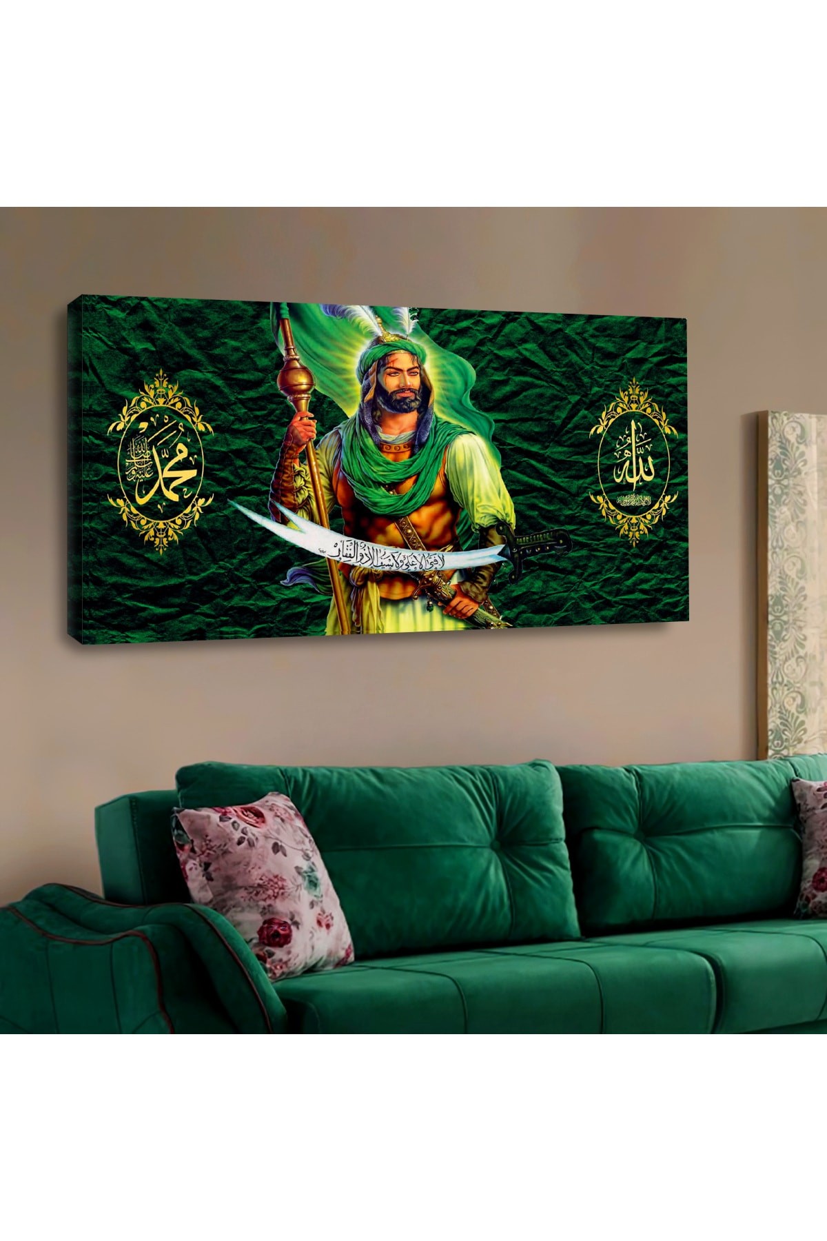 Özel Tasarım Ahşap Şase Dijital Baskı Kanvas Solmaz Tablo 120X60Cm