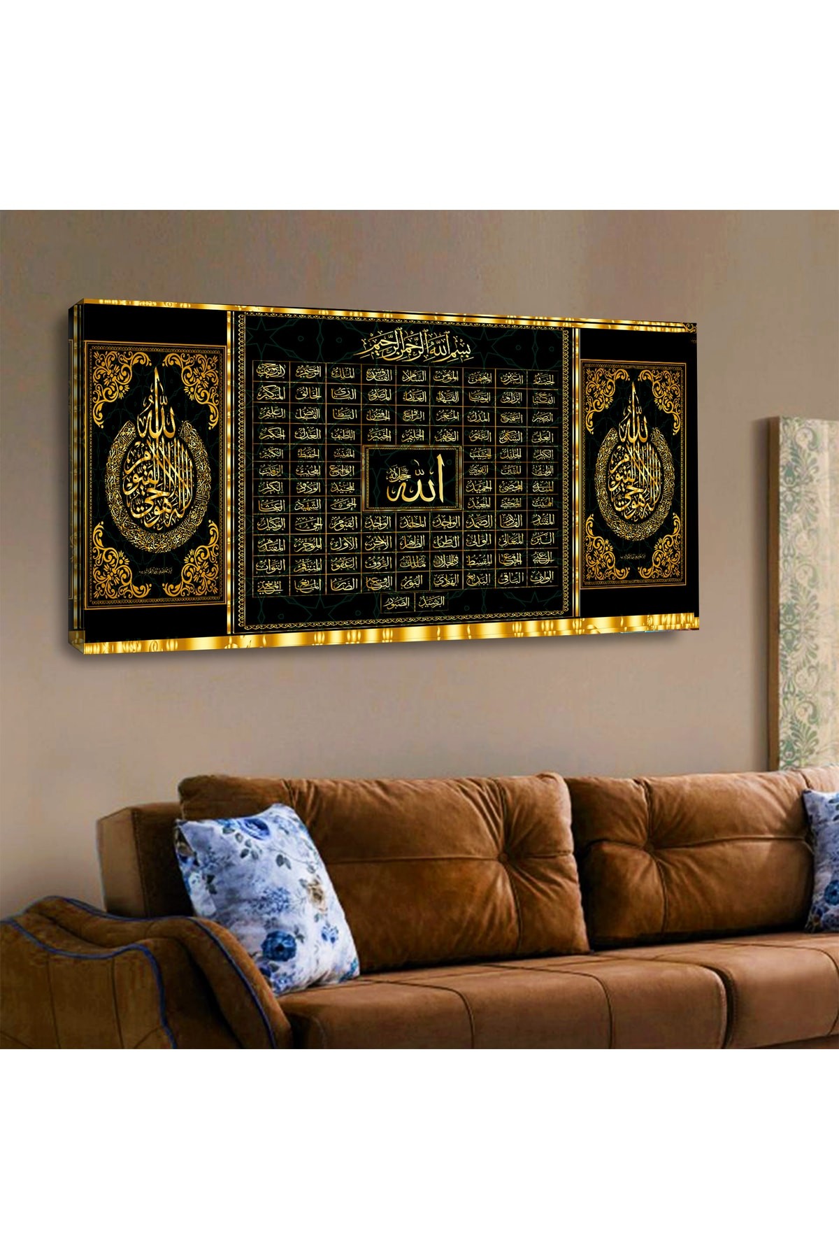 Ahşap Şase Dijital Baskı Kanvas Tablo 120X60Cm