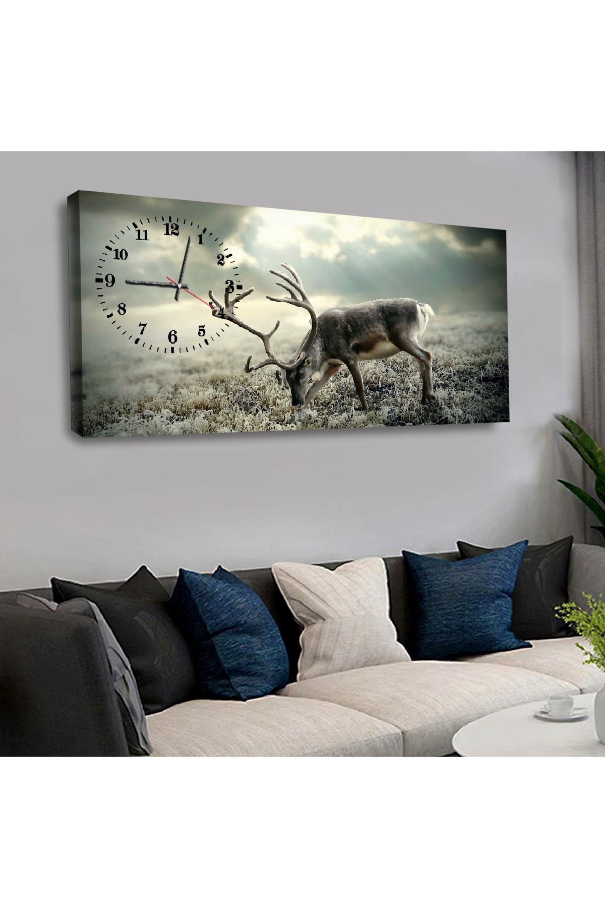 Zevahir 120x60 Cm Saatli Kanvas Tablo Kvs167