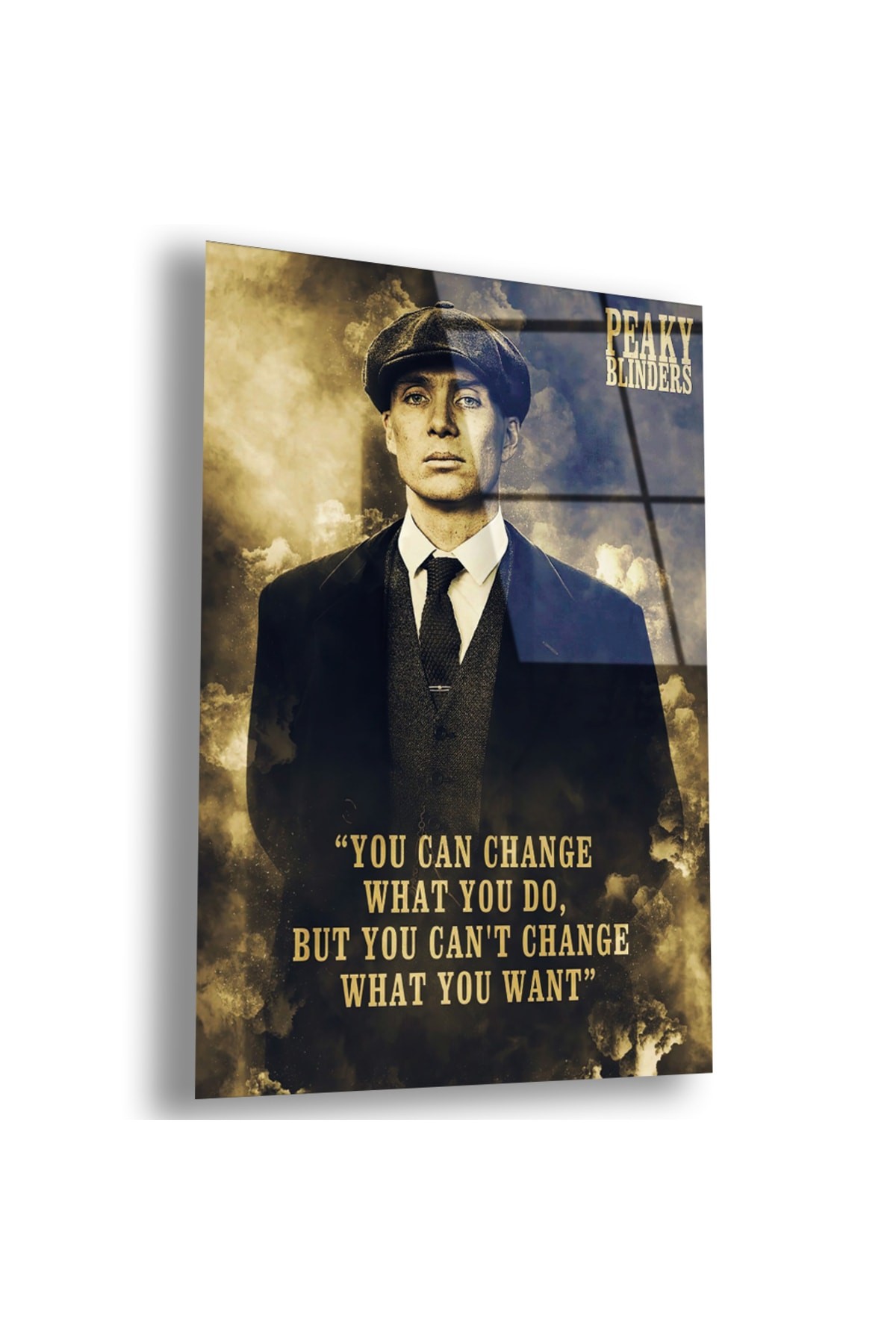 Huzur Tommy Shelby UV Baskı Kırılmaz Cam Tablo