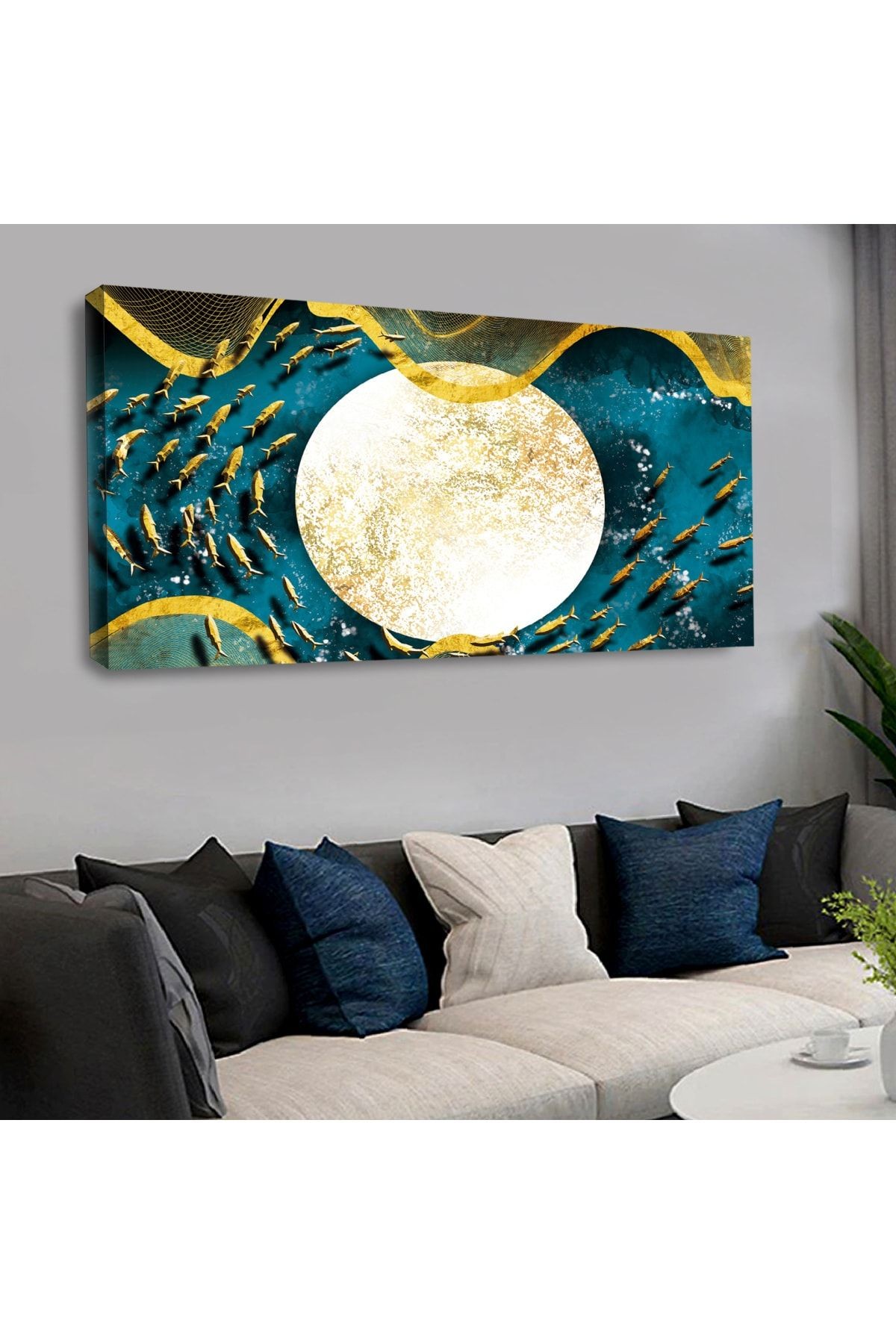 120 X 60 Cm Kanvas Renkli Tablo