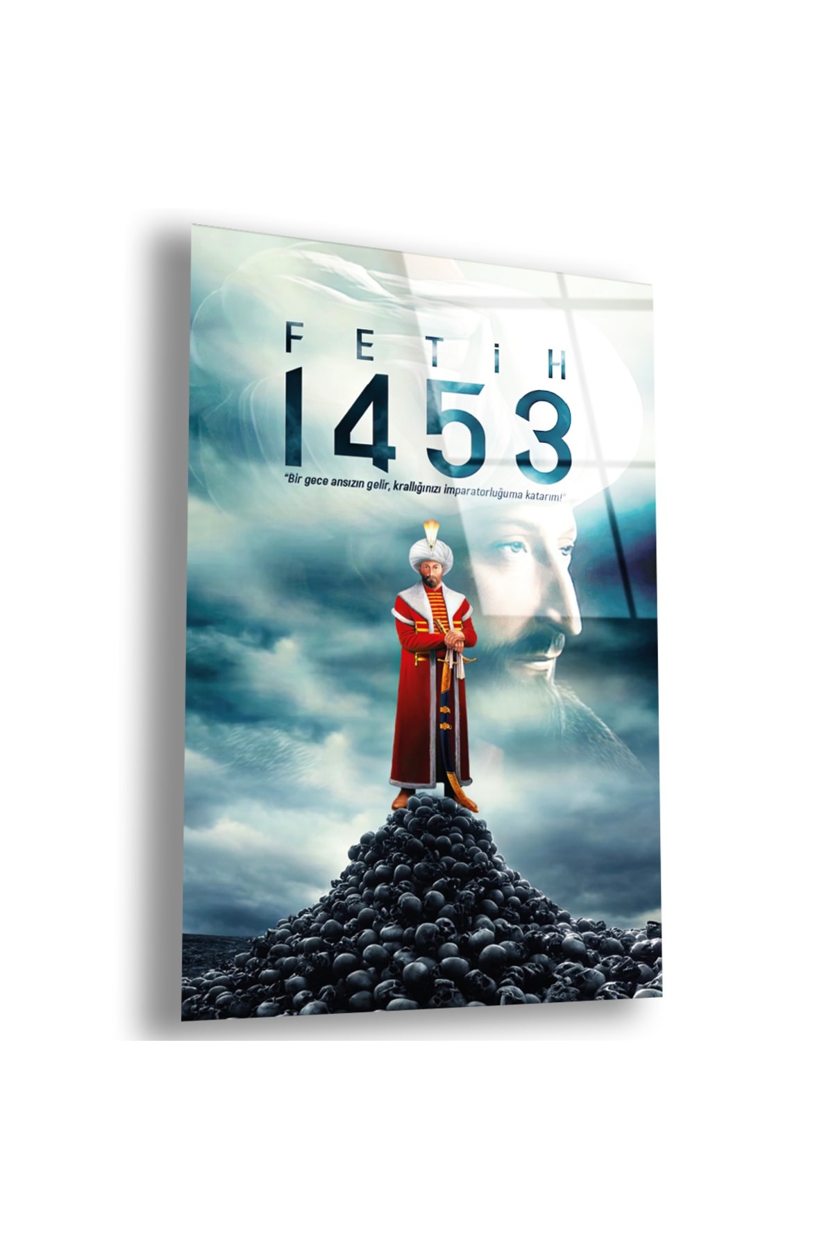 Fetih 1453 UV Baskı Dikey Çerçevesiz Kırılmaz Cam Tablo