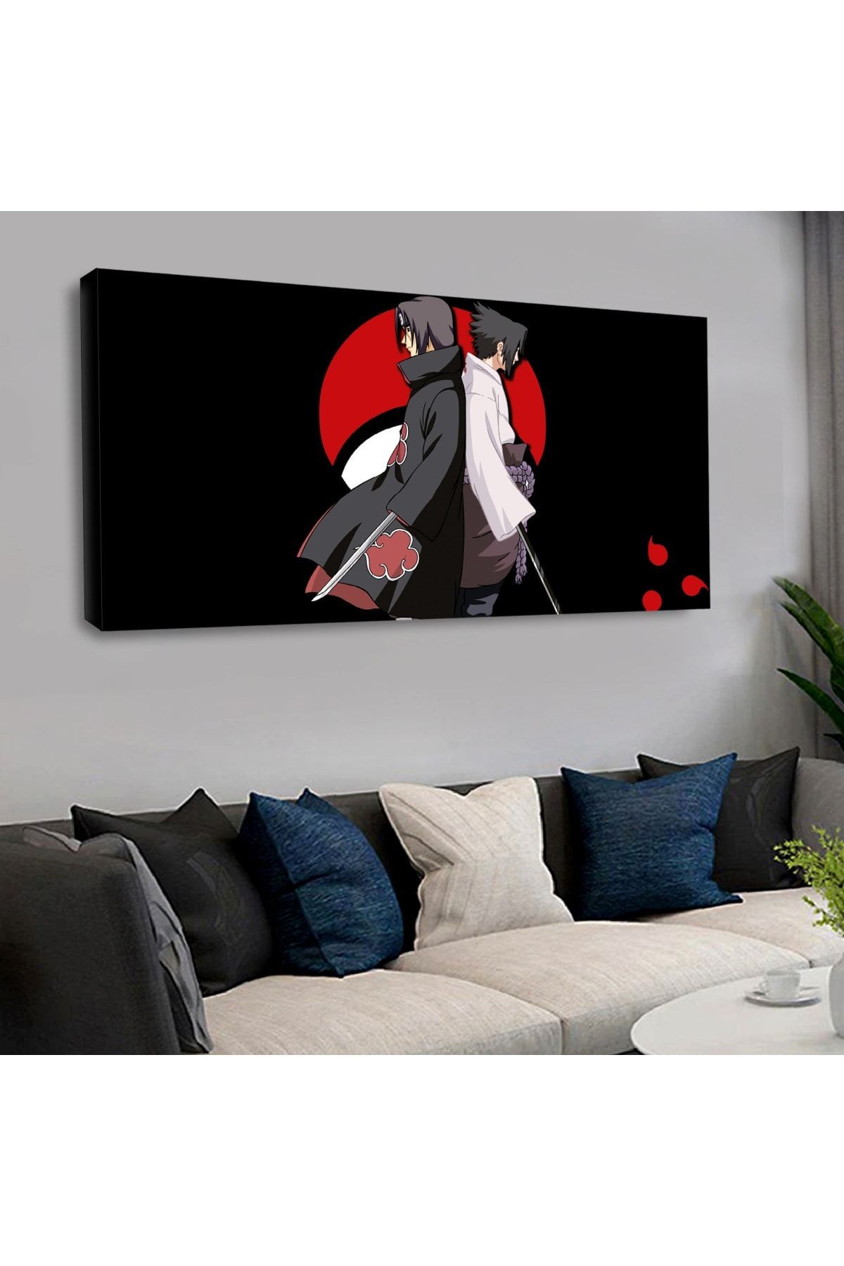 120 X 60 Cm Kanvas Yin Yang Tablo