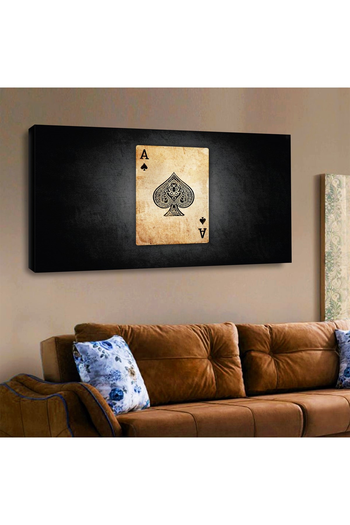 Minimal Ahşap Yüksek Kalite Dijital Baskı Kanvas Tablo 120X60Cm