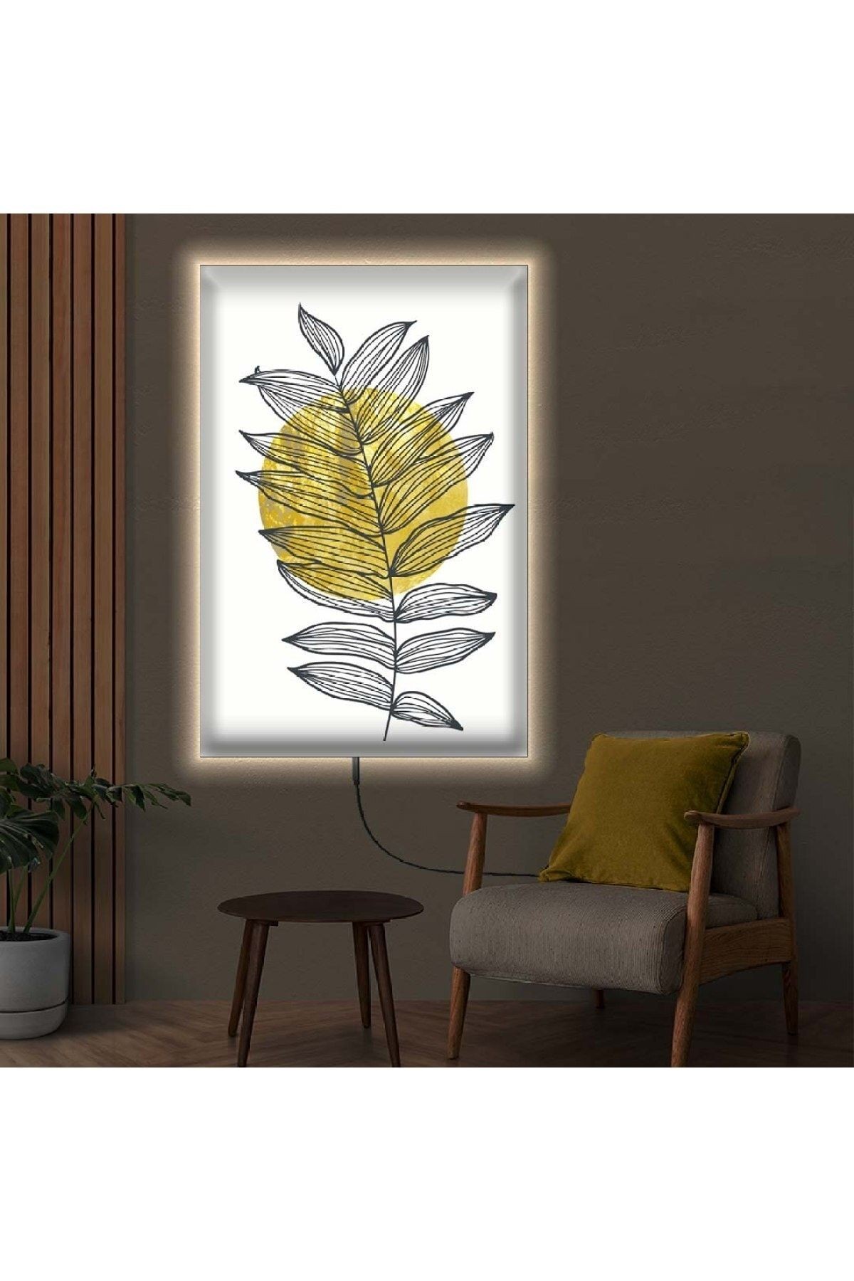 Ledli 50x70 Modern Çizim Kanvas Tablo
