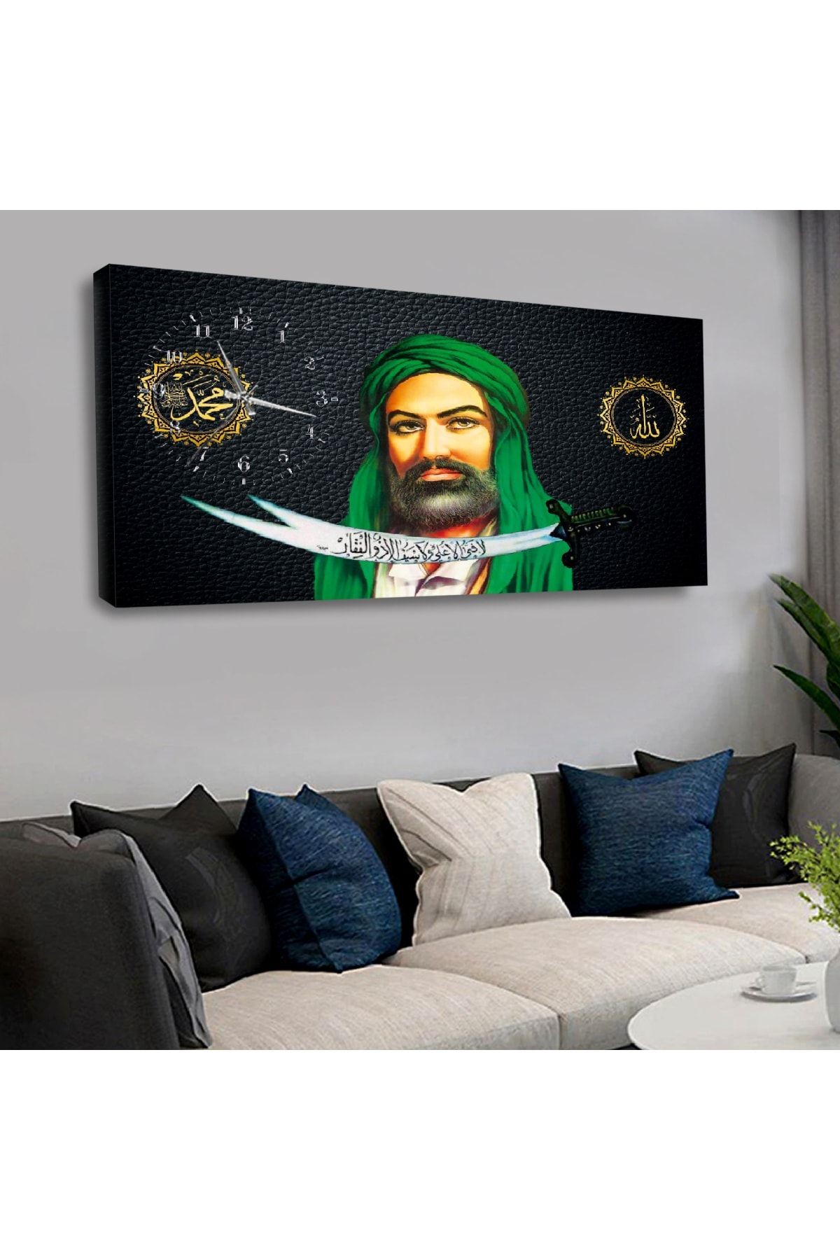 Zevahir 120x60 Cm Saatli Kanvas Tablo Kvs185