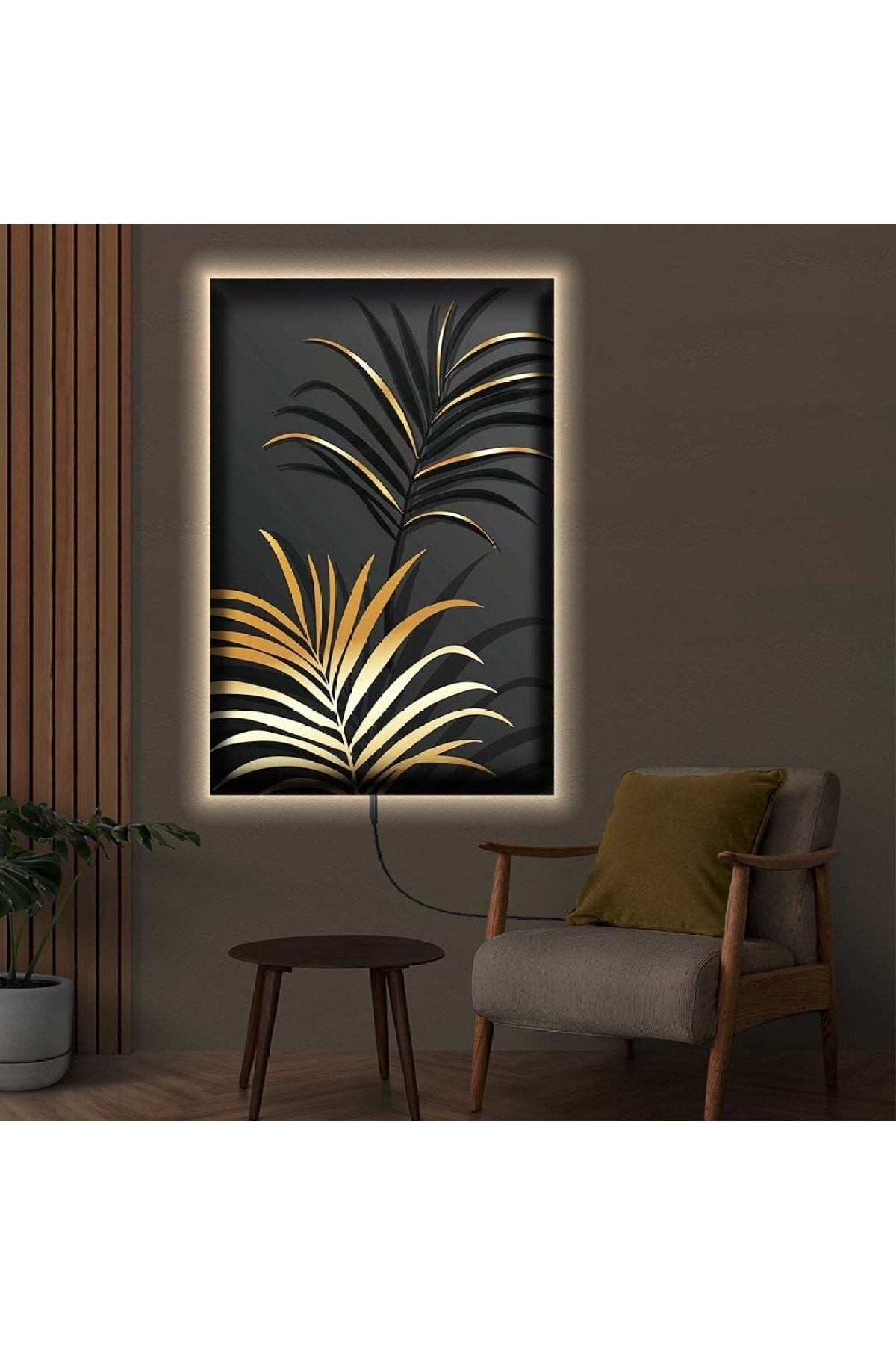 Modern Sanat Tablosu Ledli Modern Çizim Dijital Baskı Kanvas Tablo 70X100Cm