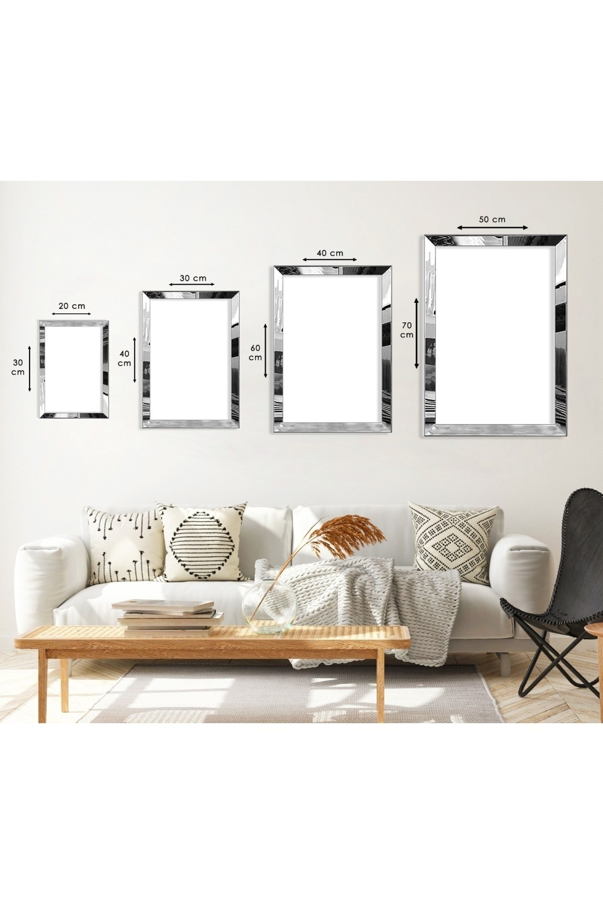 Sanat Modern Gold Pleksi Kenar Solmaz MDF Tablo