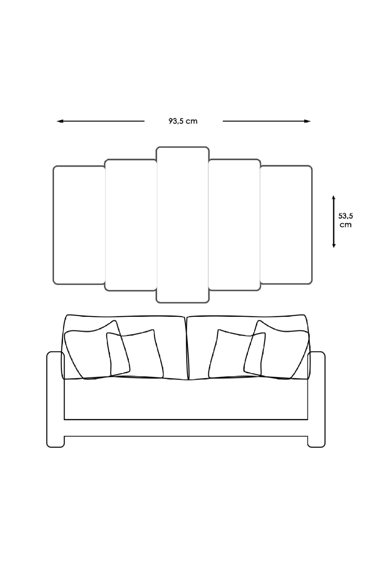 Minimal 5 Parça Bismillahirrahmanirrahim Yazılı Dini Solmaz MDF Tablo