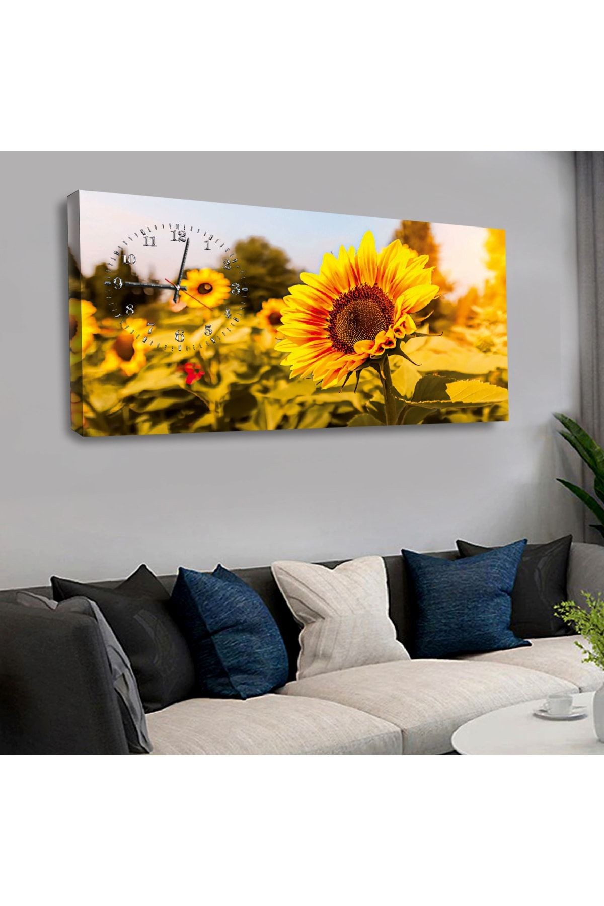 Zevahir 120x60 Cm Saatli Kanvas Tablo Kvs203