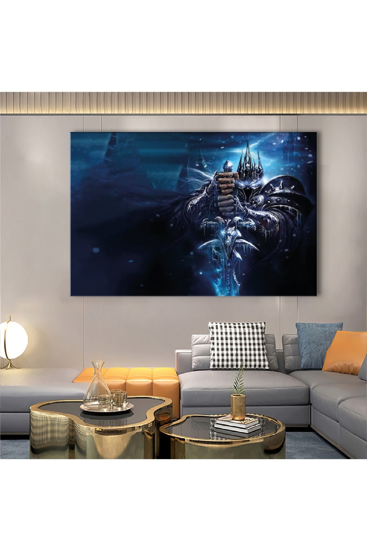 Sanal Dünya Ahşap Şase Dijital Baskı Kanvas Tablo 120X80Cm