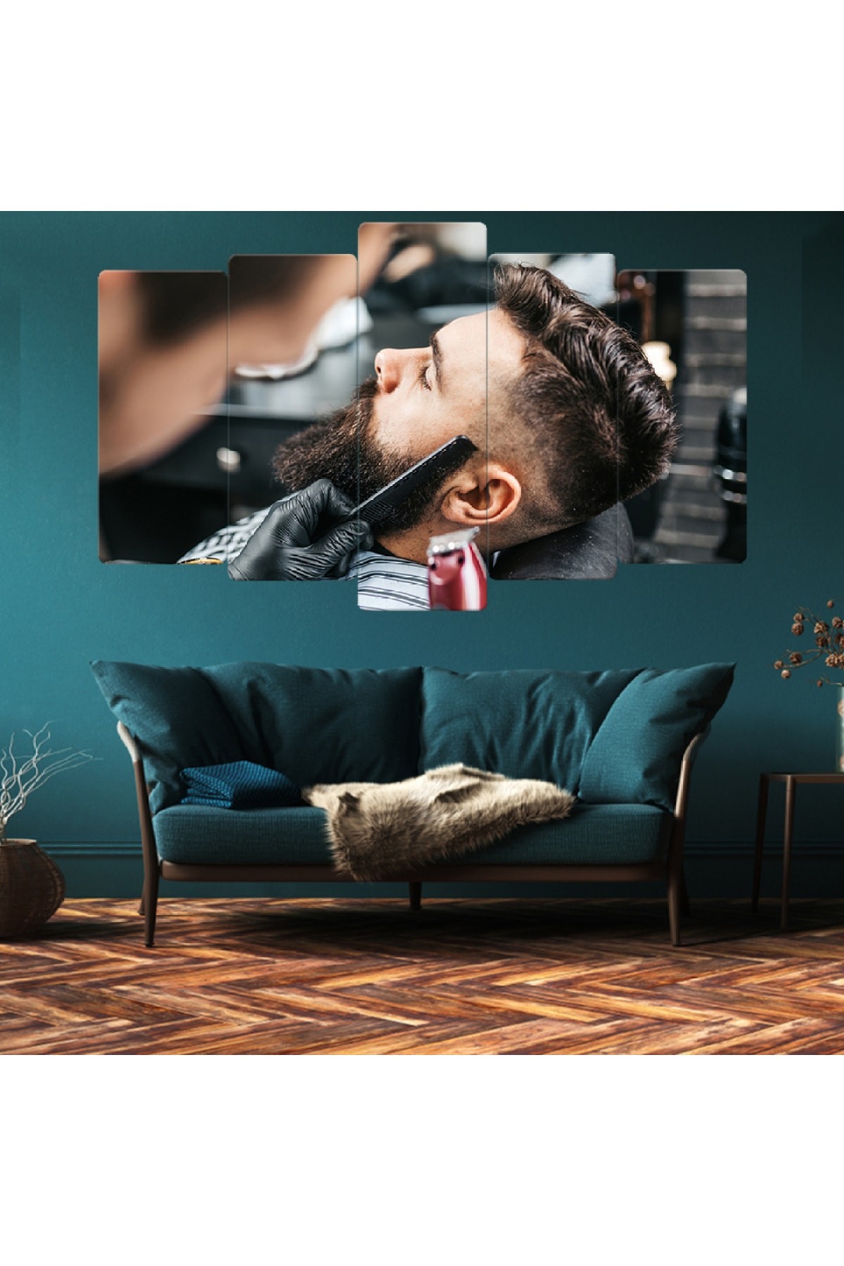 Salon Tablosu Barber Shop Ekstra Dayanıklı Solmaz MDF Tablo