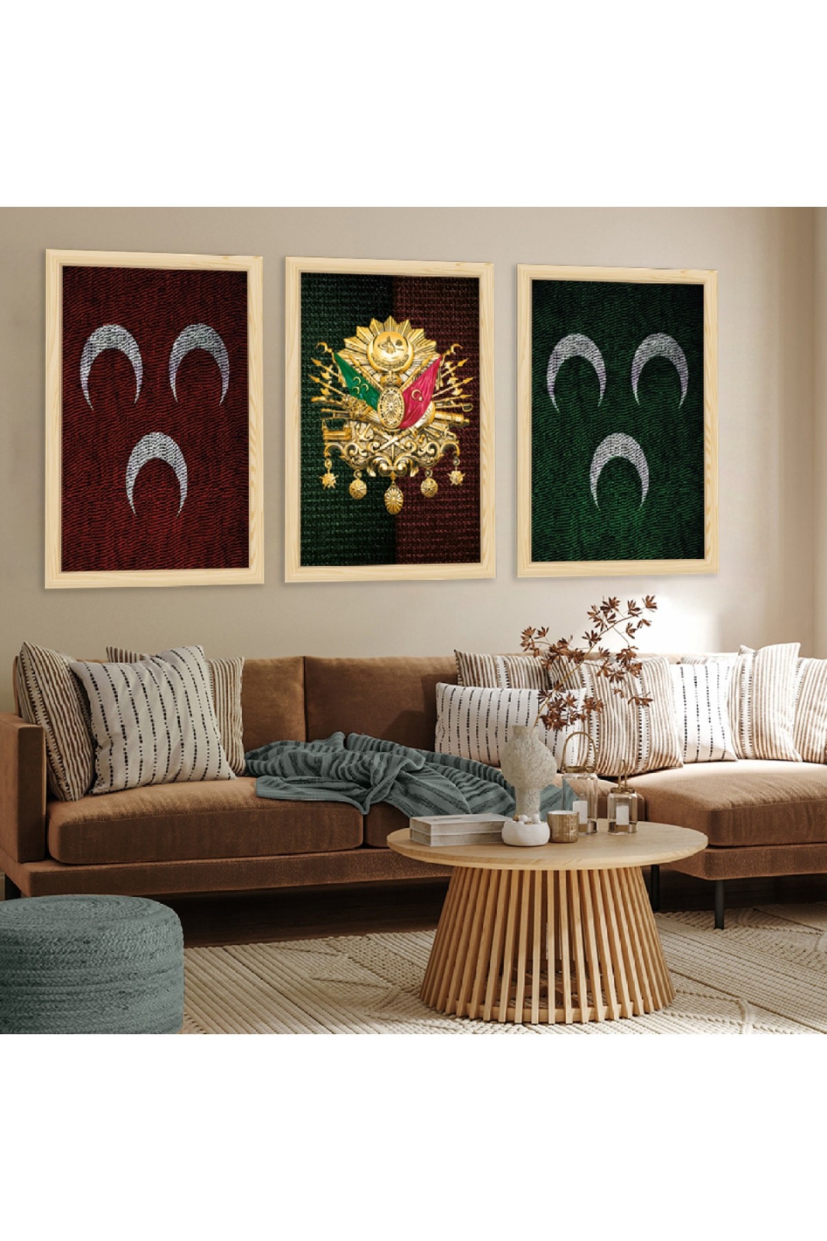 Sanat Tablosu Ahşap Çerçeveli Osmanlı Tuğrası Tablo