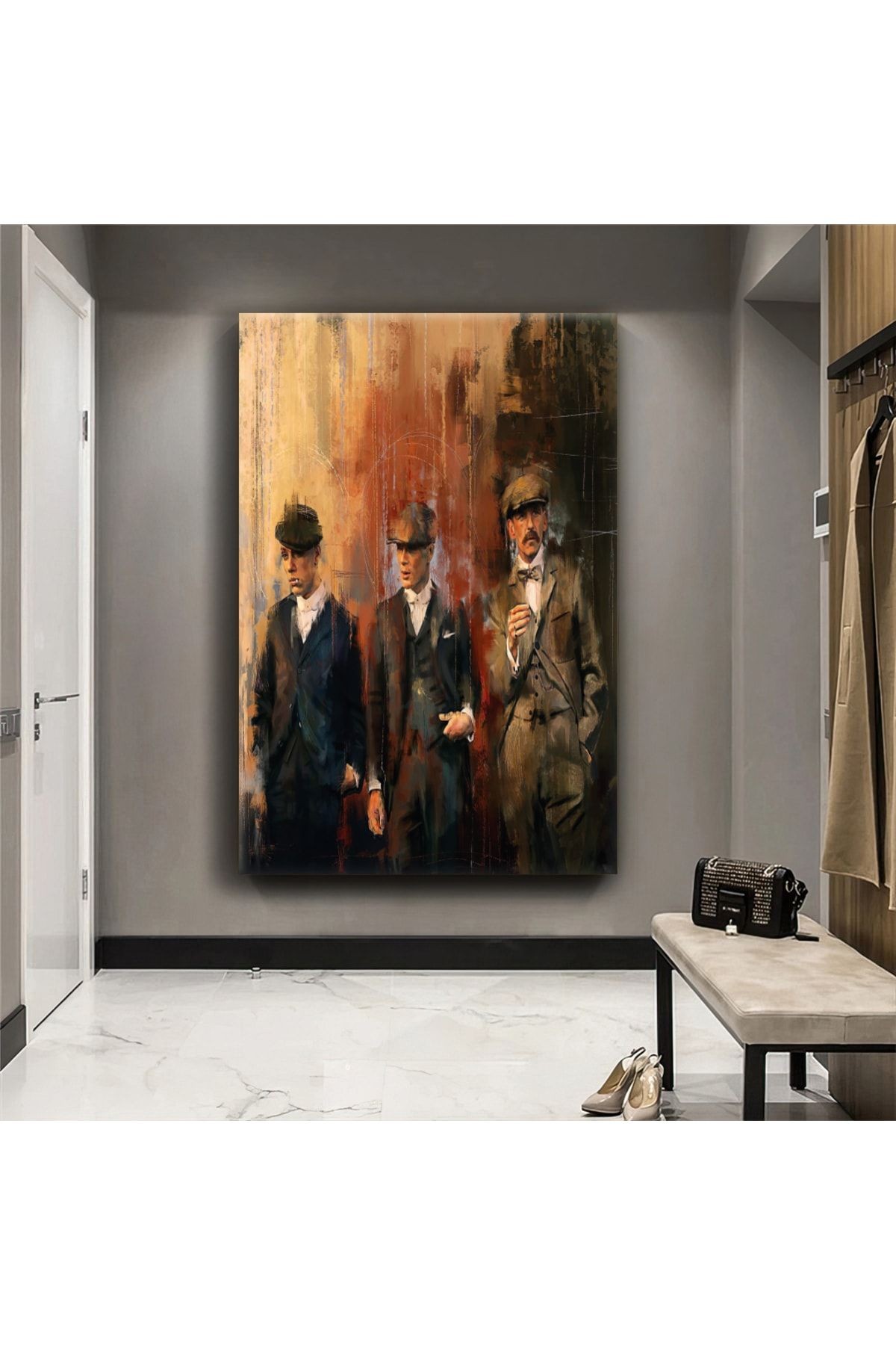 Kanvas Yağlı Boya Görünümlü Peaky Blinders Tablo
