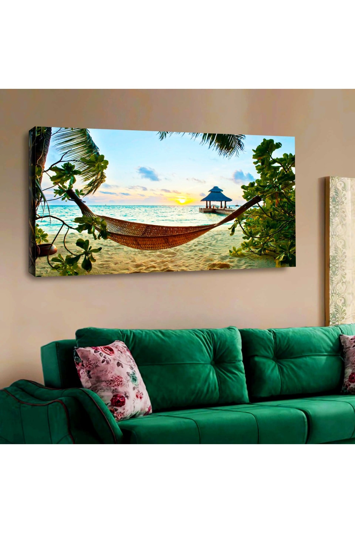 Tasarım Duvar Sanatı Ahşap Şase Dijital Baskı Kanvas Üst Kalite Baskı Tablo 120X60Cm